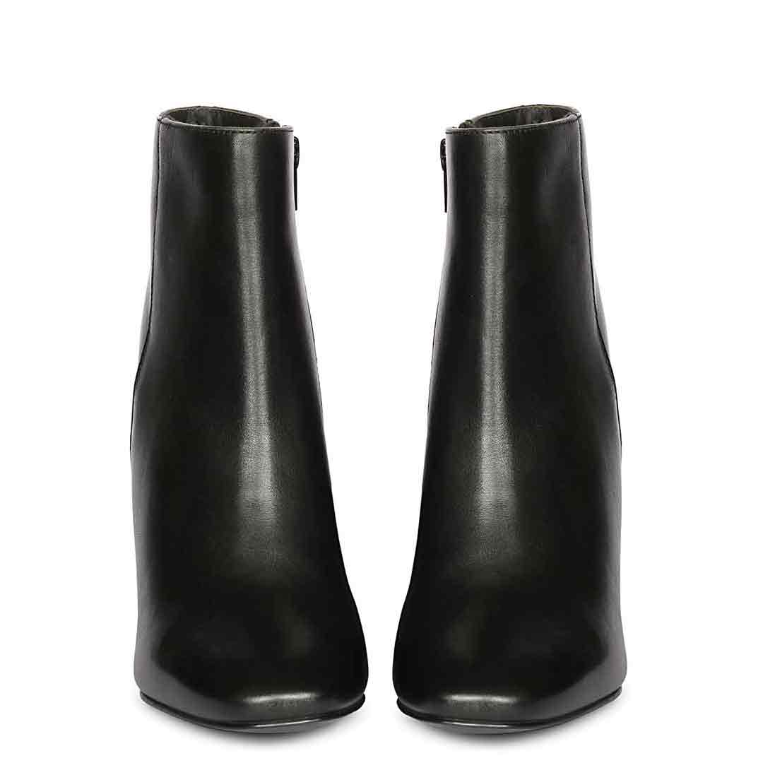 Saint Alexa Black Leather Ankle Boots - Image 6