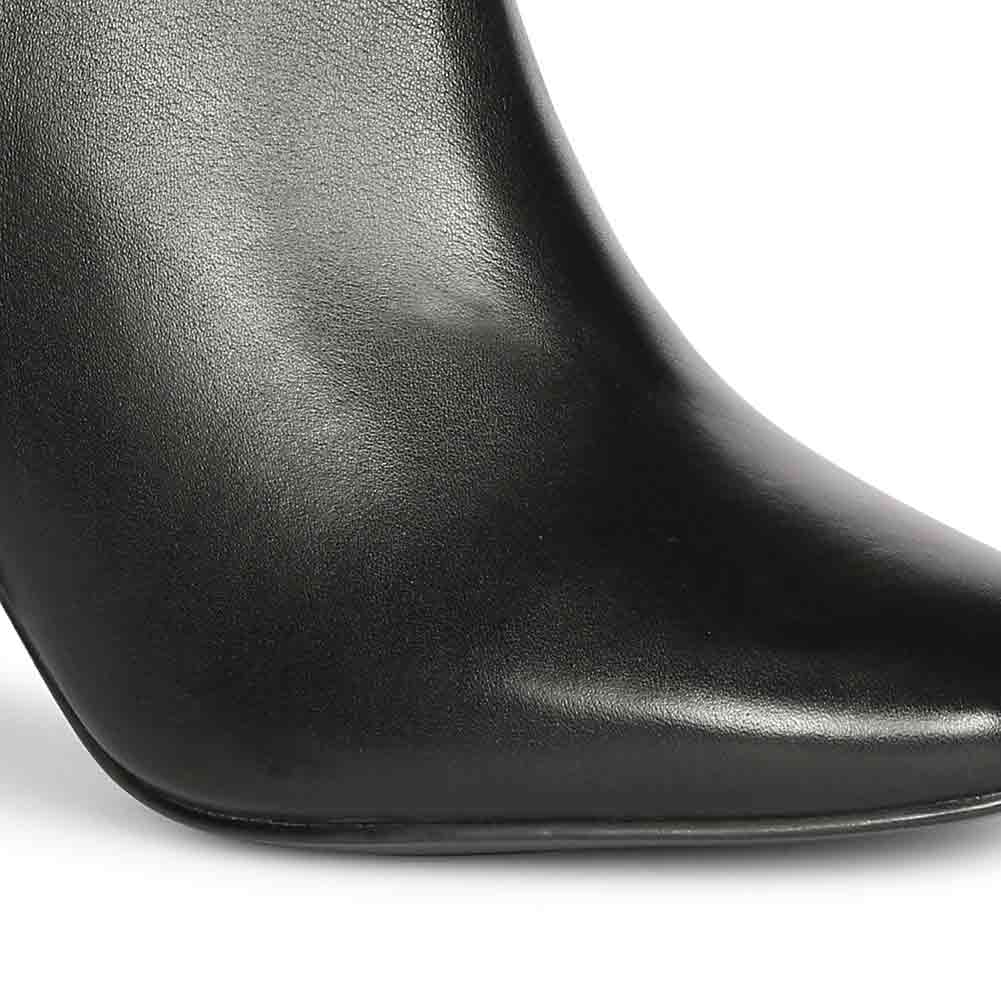 Saint Alexa Black Leather Ankle Boots - Image 8