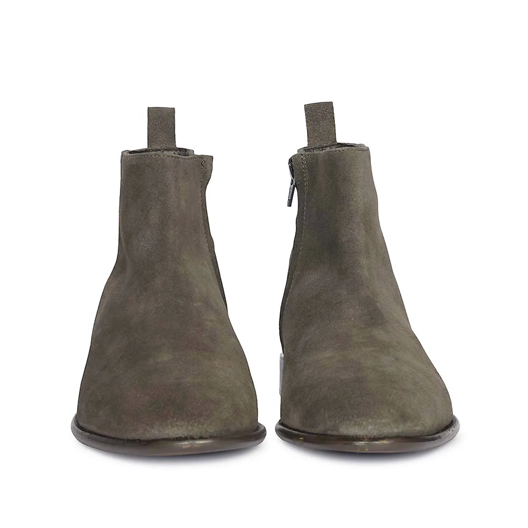 Saint Alfie Brown Suede Leather Handcrafted  Boots - Image 4