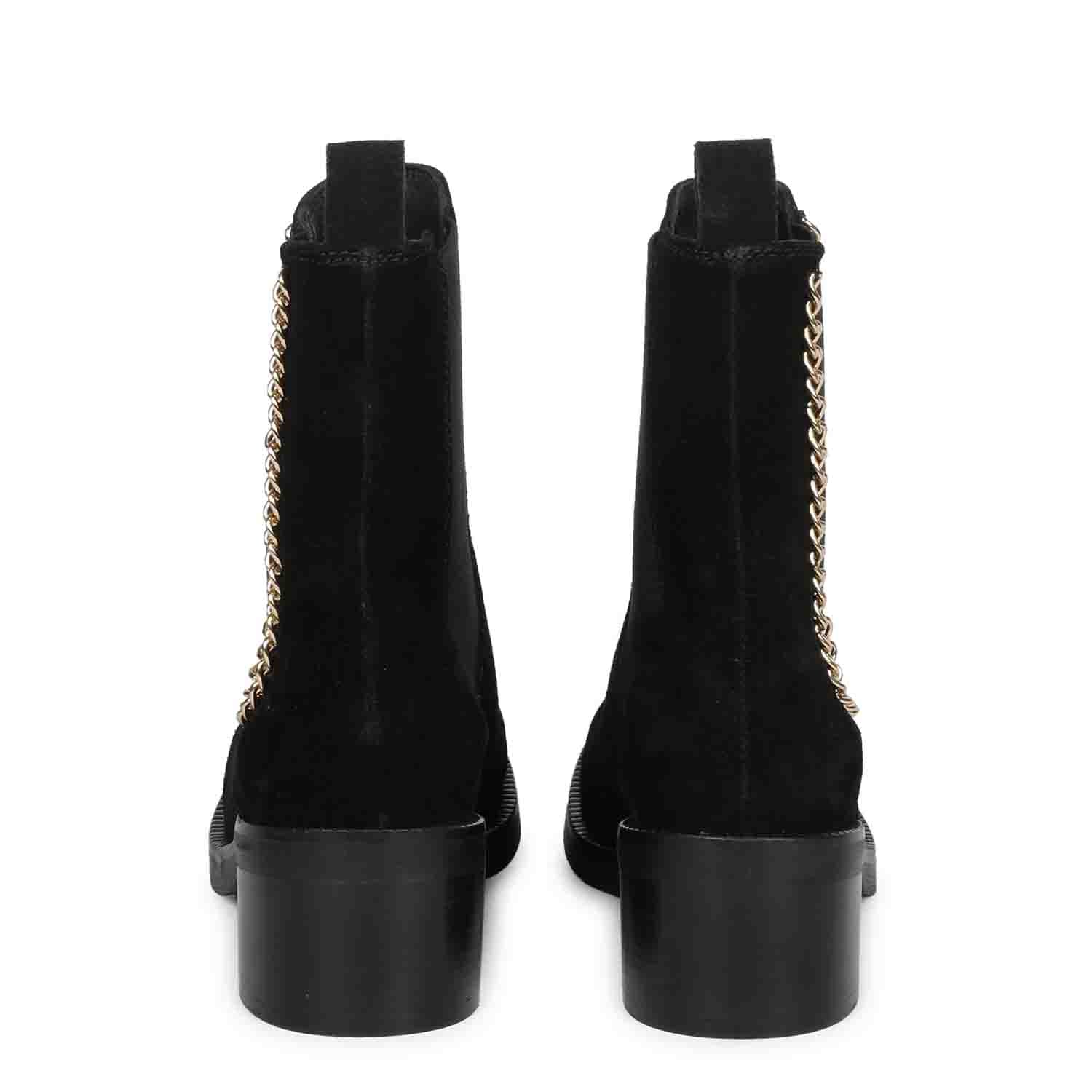 Saint Alice Black Leather High Ankle Boots - Image 5