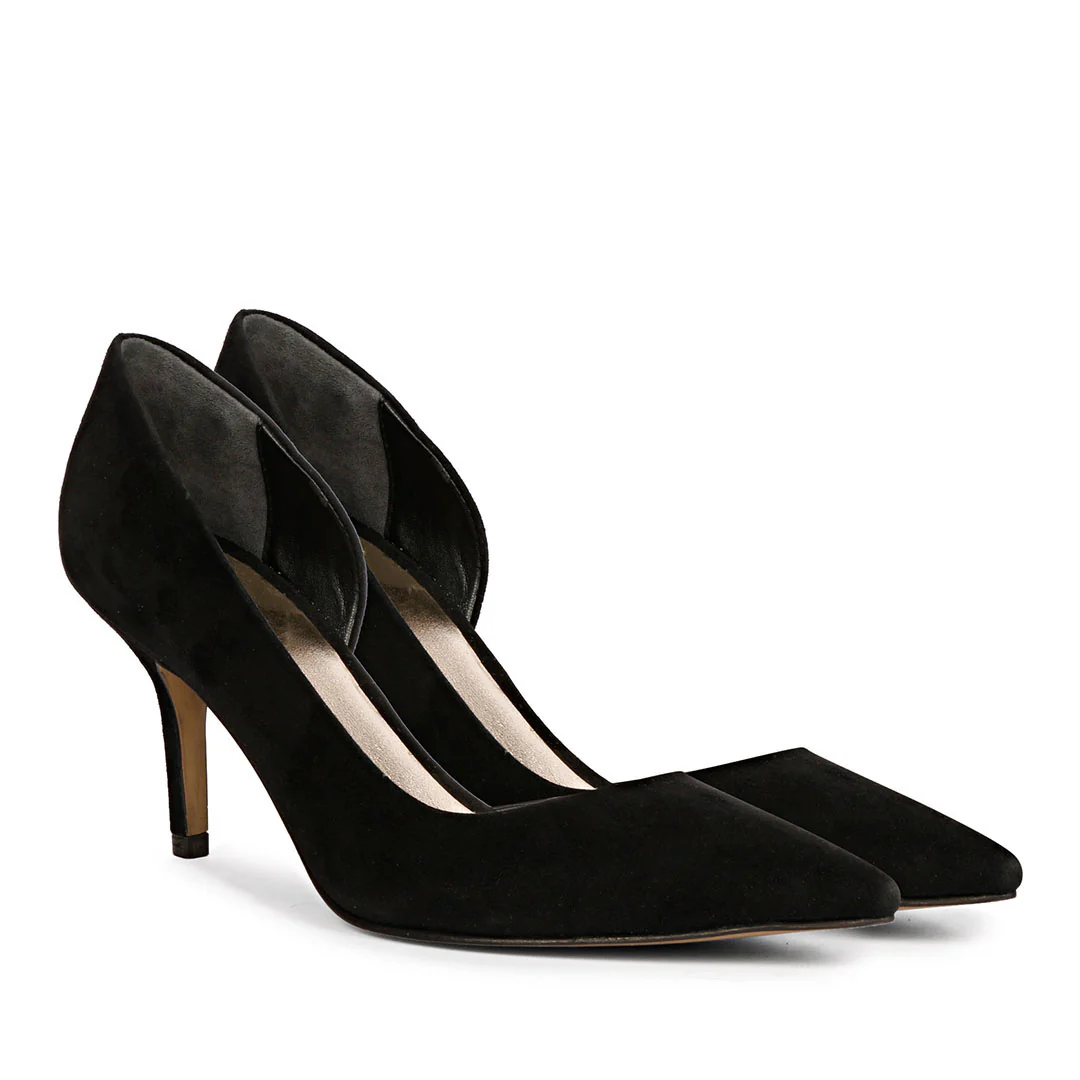 Saint Layla Black Suede Leather Pumps - Image 3