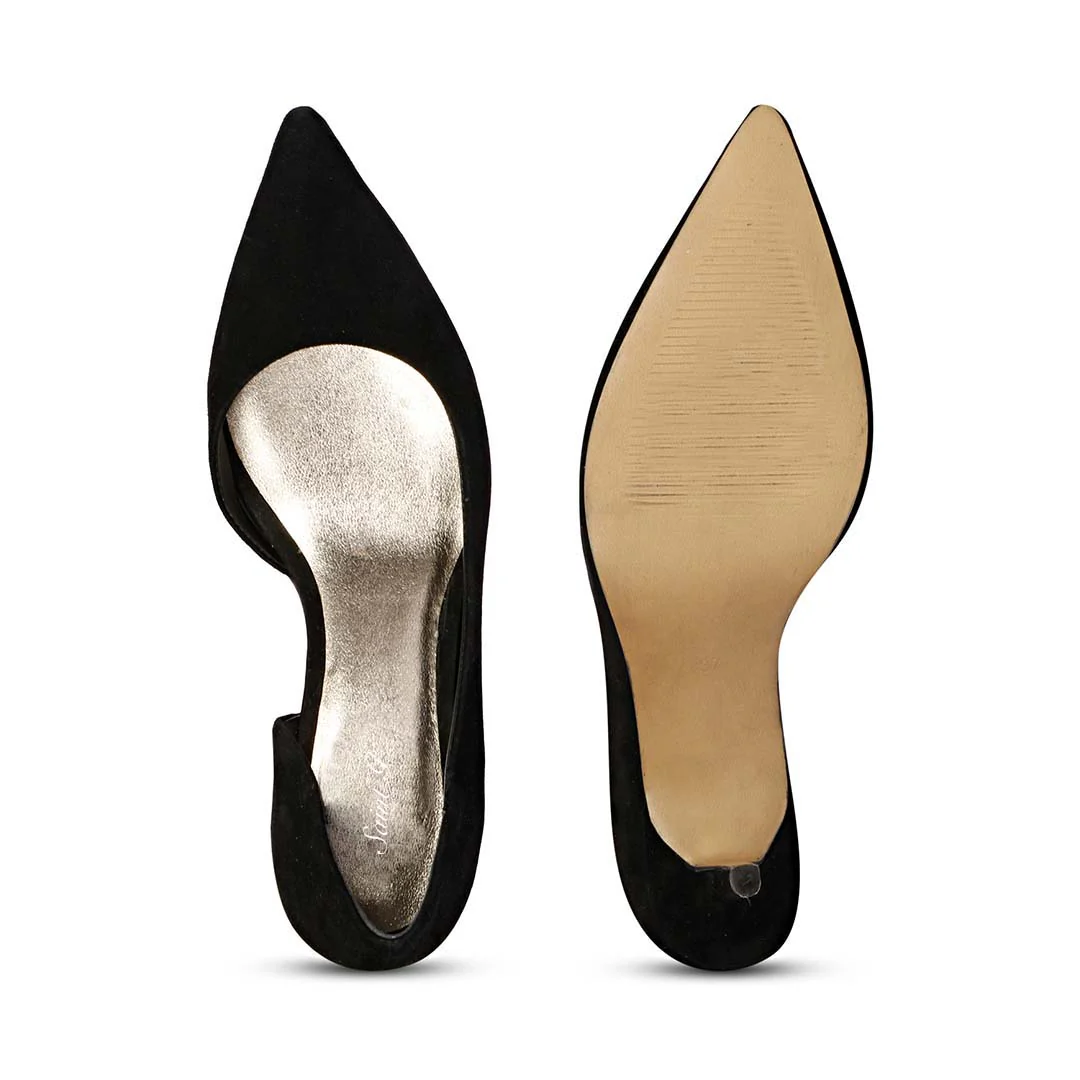 Saint Layla Black Suede Leather Pumps - Image 7
