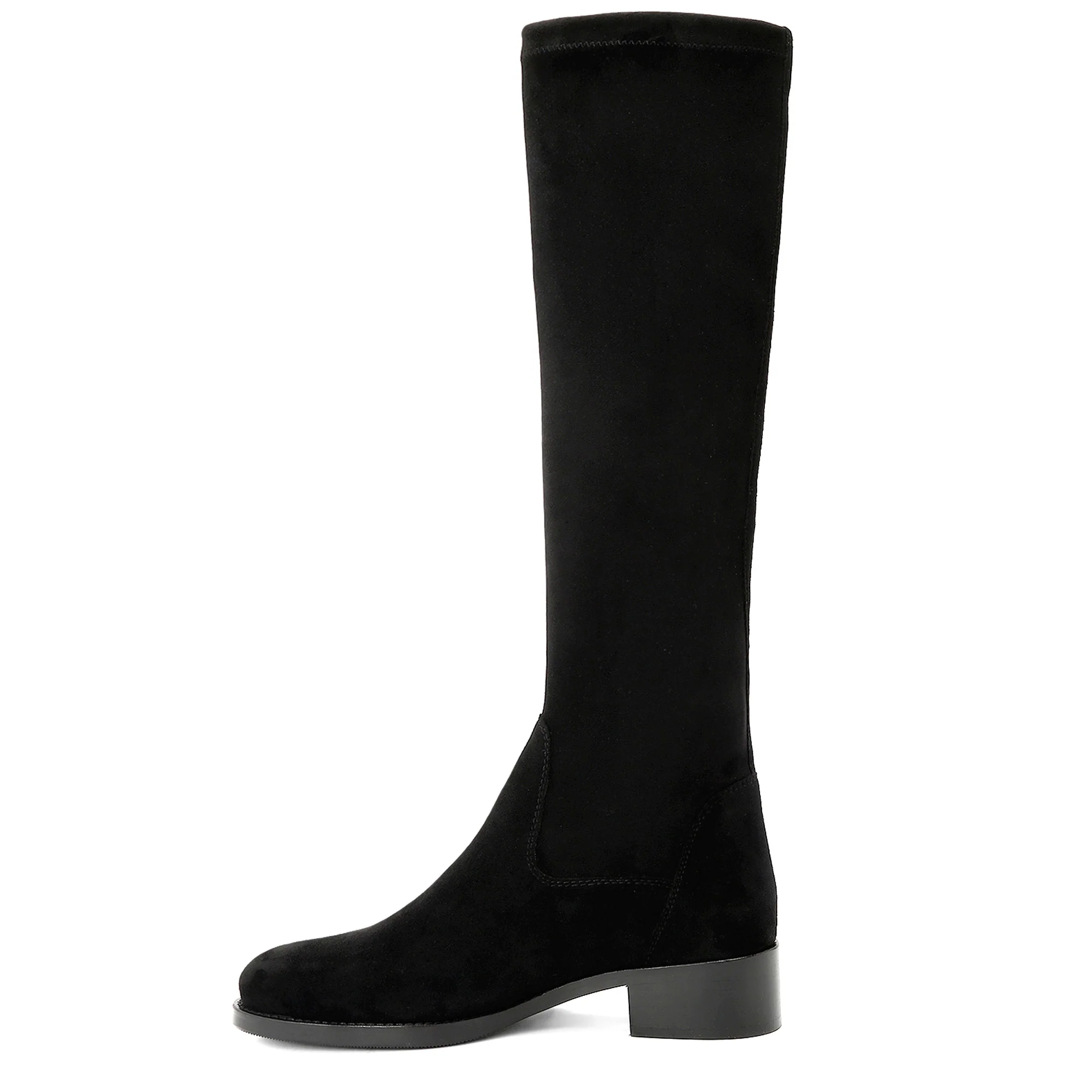 Saint Amy Black Stretch suede Knee High Boots - Image 4