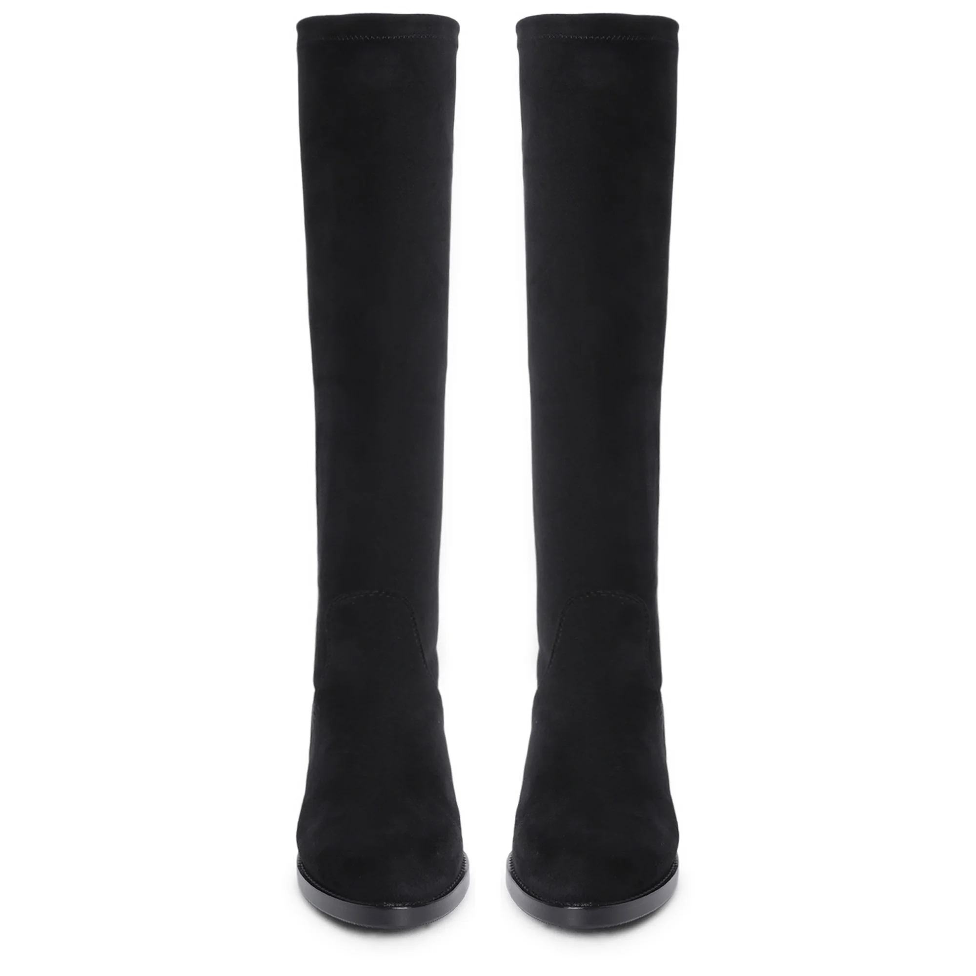 Saint Amy Black Stretch suede Knee High Boots - Image 6