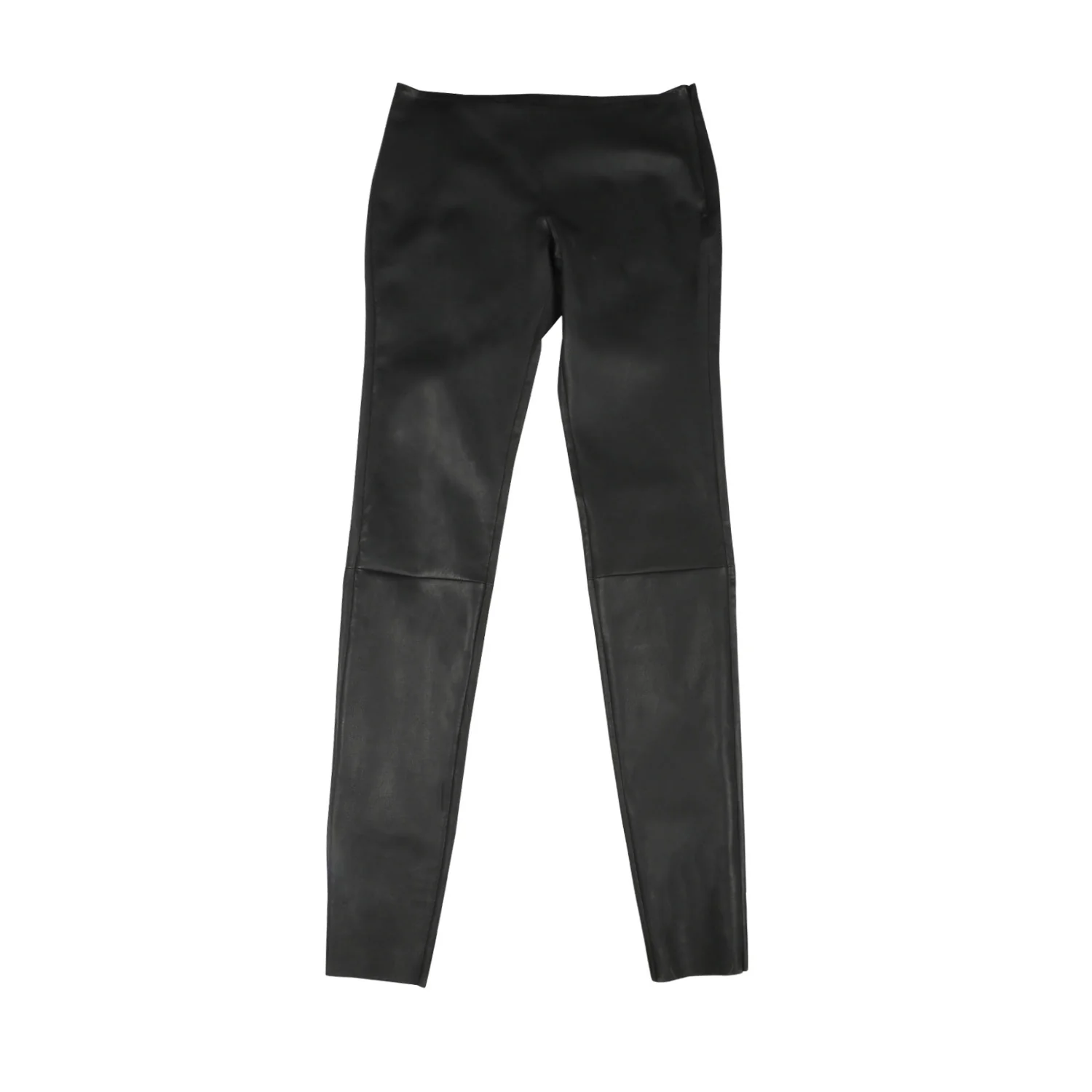 Saint Antea Black Stretch Leather Pants - Image 7