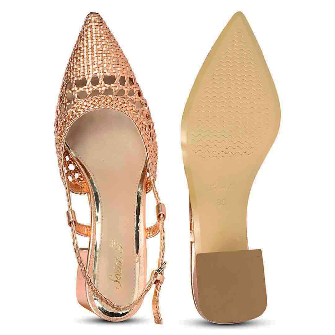 Saint Anya Cipria Hand Woven Leather Block Heels - Image 7