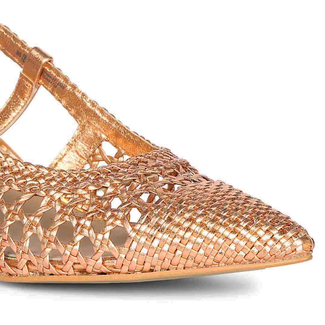Saint Anya Cipria Hand Woven Leather Block Heels - Image 8
