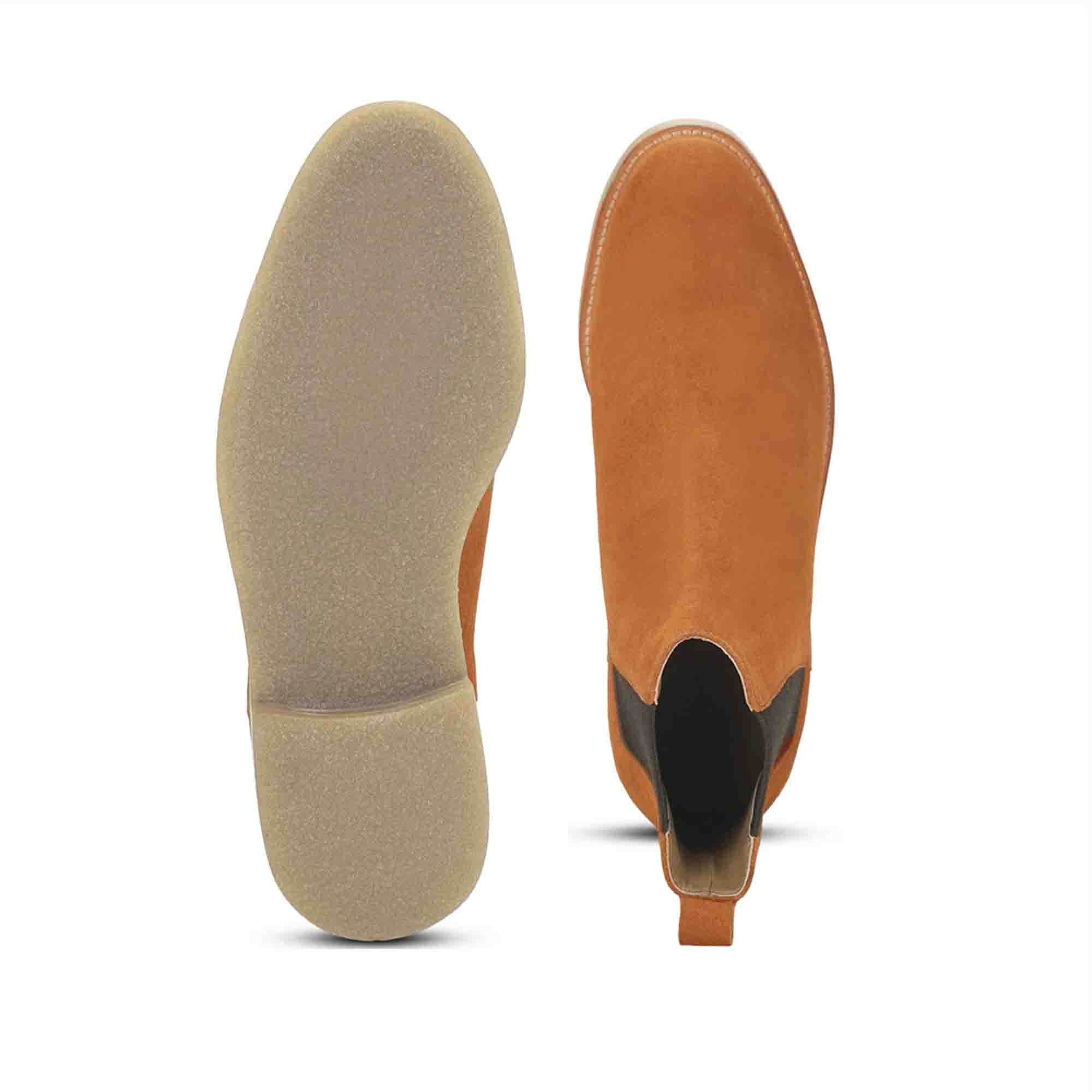 Saint Arduin Tan Leather Chelsea Boot - Image 5