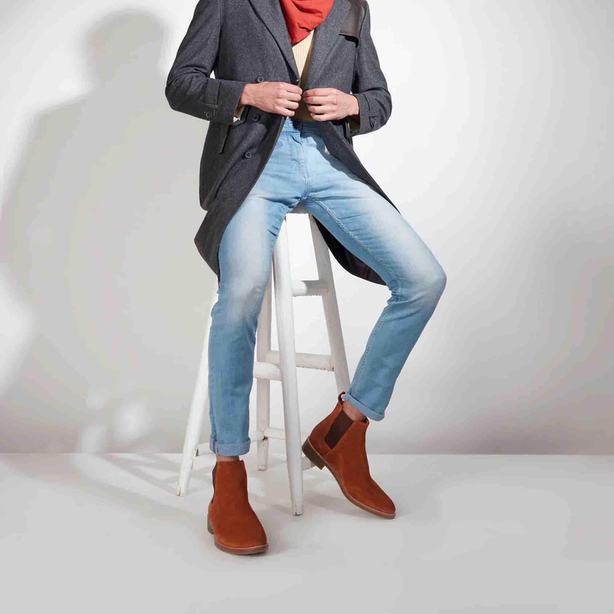 Saint Arduin Tan Leather Chelsea Boot - Image 7