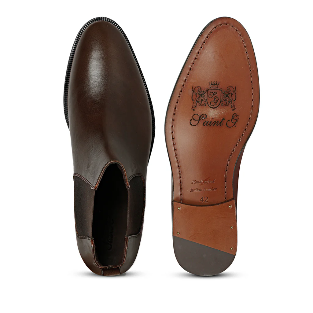 Saint Arlo Brown Leather Chelsea boot - Image 5