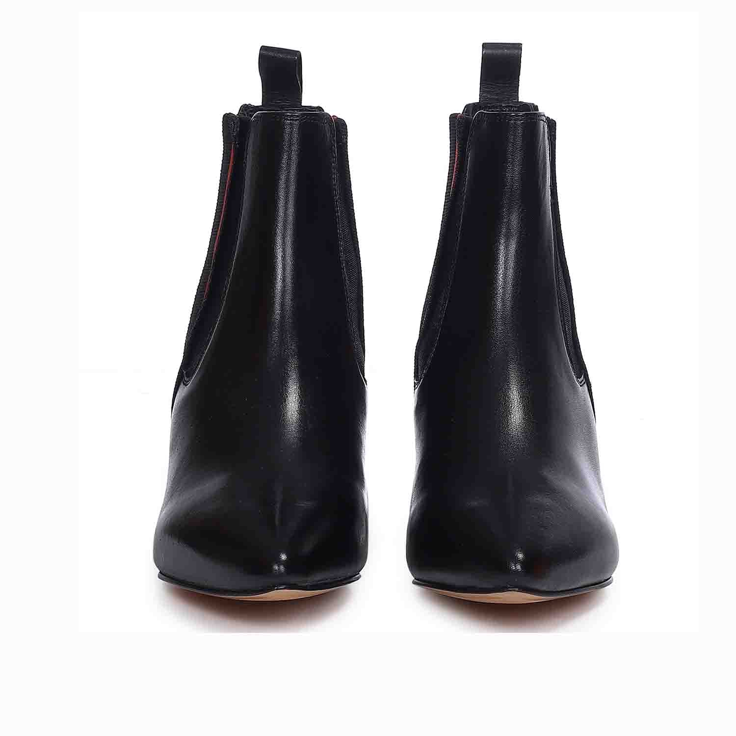 Saint Ashlyn Black Premium Leather Ankle Boots - Image 4