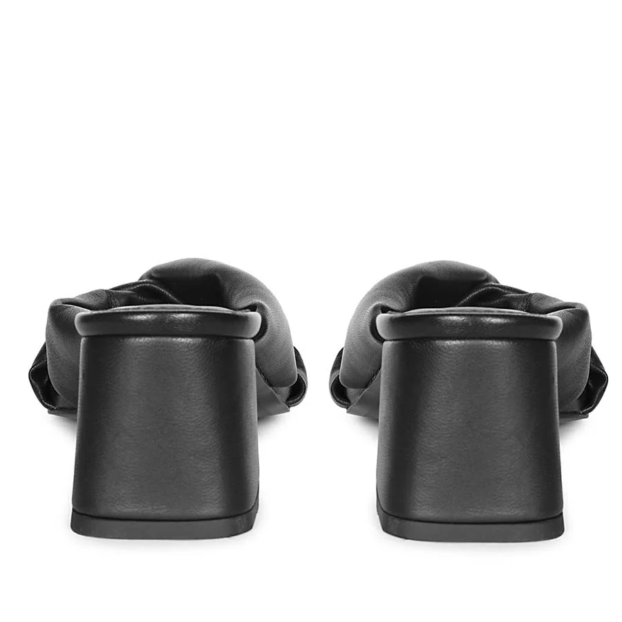 Saint Athena Black Glove Leather Block Heels - Image 5