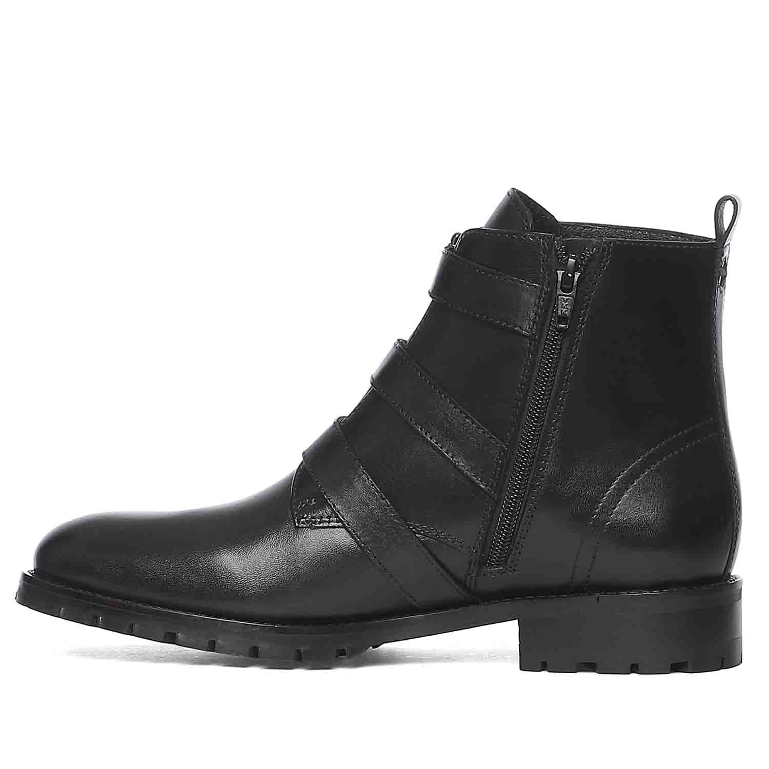 Saint Aurora Multi Buckle Leather Boots - Image 4