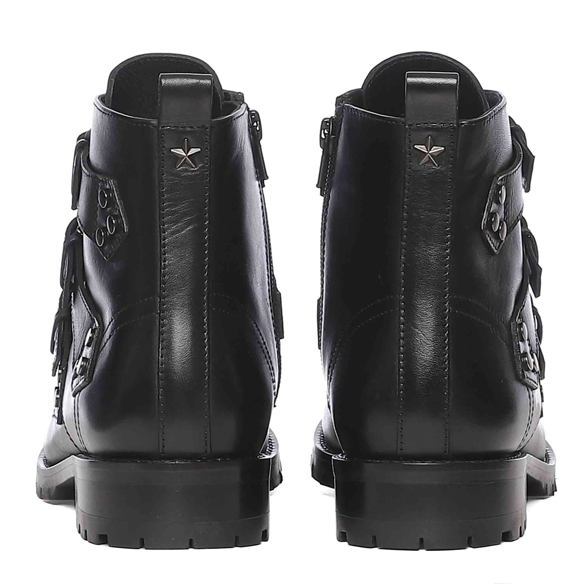 Saint Aurora Multi Buckle Leather Boots - Image 6