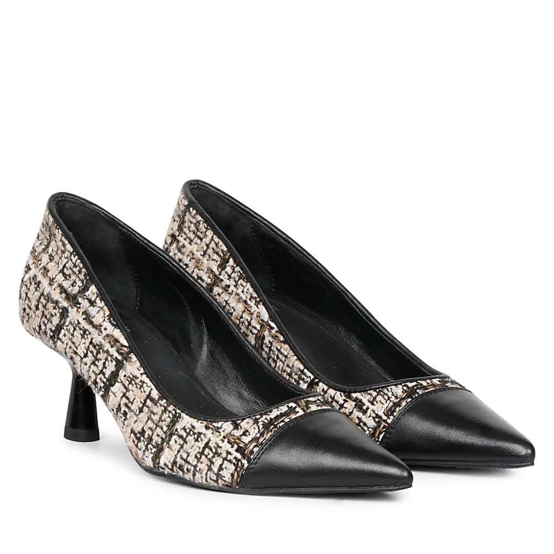 Saint Aviva Beige Leather Pumps - Image 3