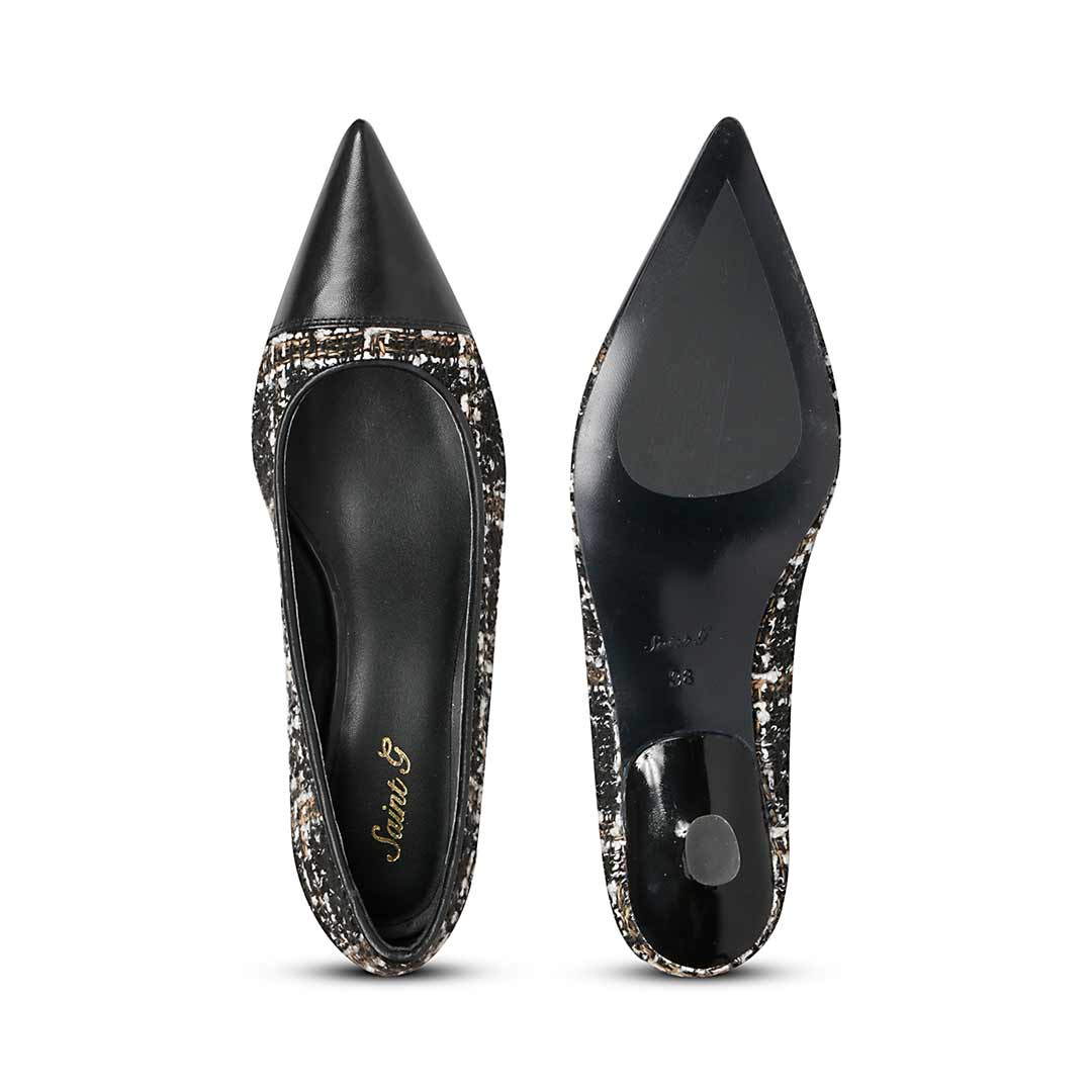 Saint Aviva Black Leather Pumps - Image 6