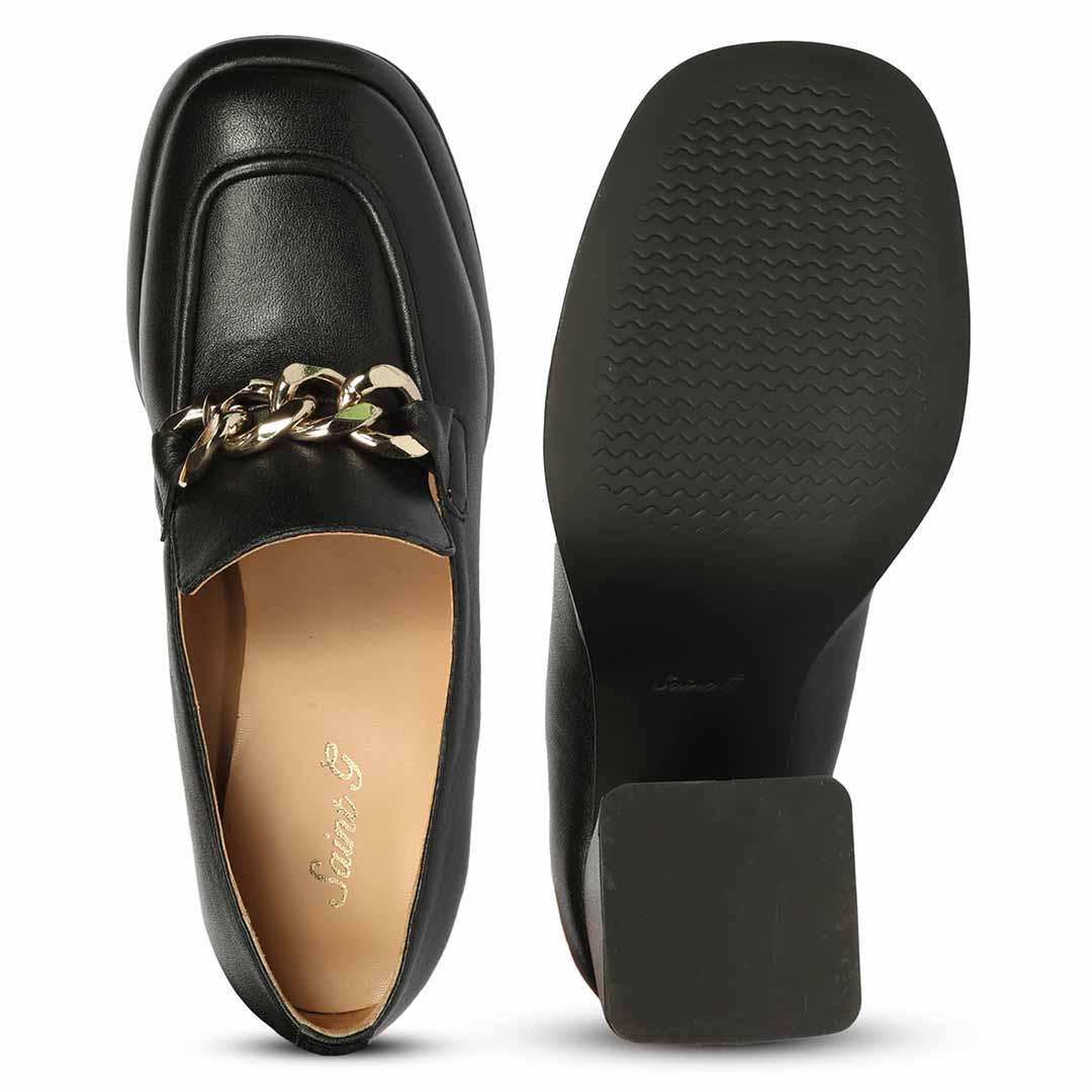 Saint Benoîte Black Leather Handcrafted Moccasins - Image 6