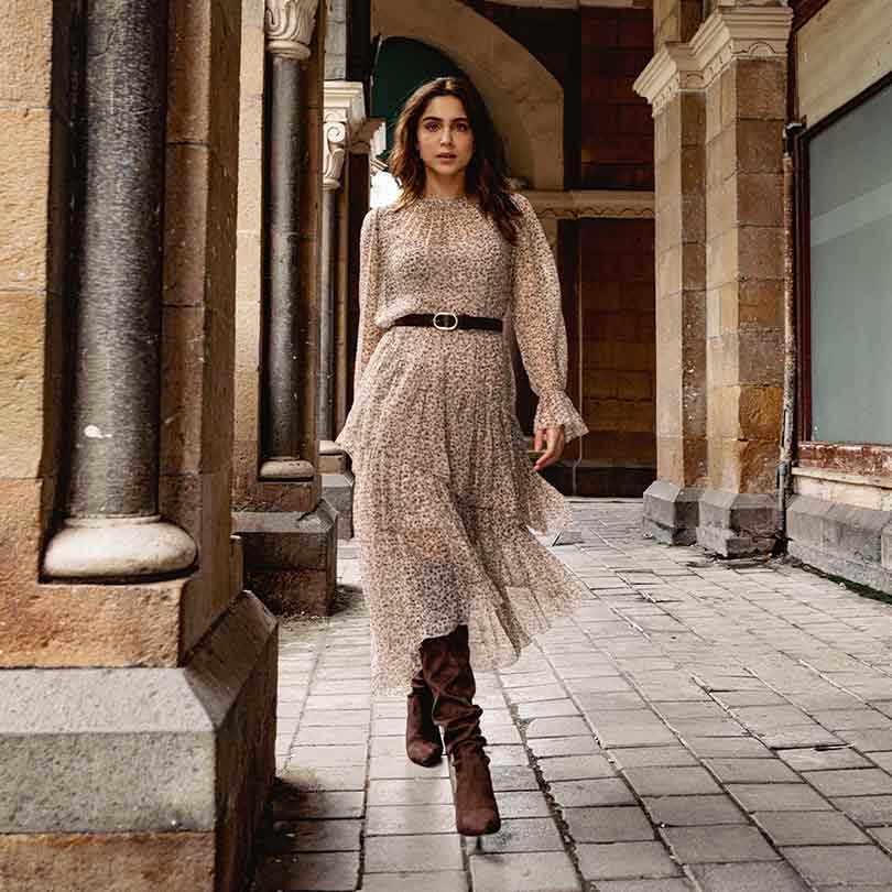 Saint Benoite Brown Stretch Suede Thigh High Boots - Image 2