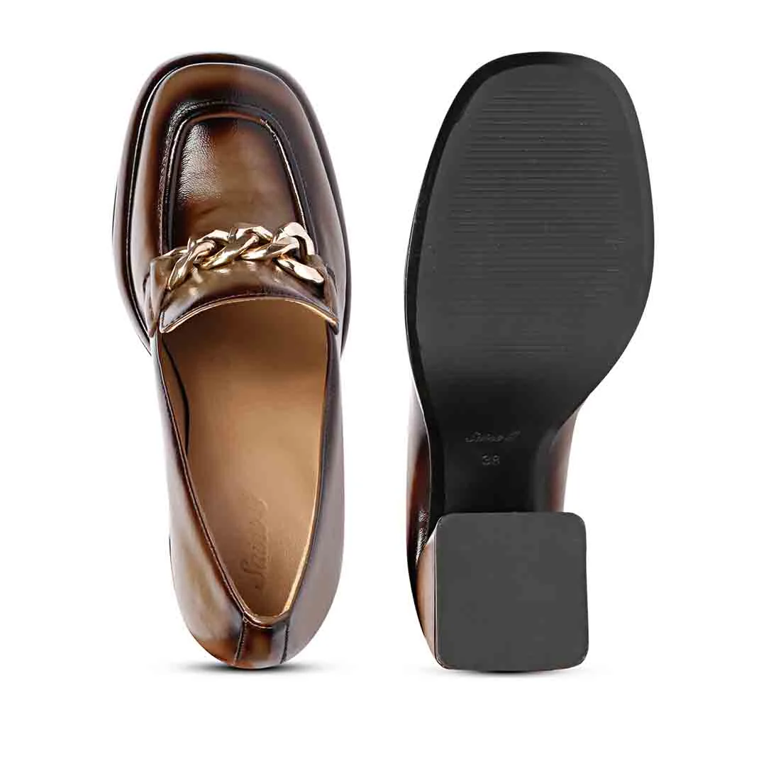 Saint Benoîte Taupe Patent Leather Handcrafted Moccasins - Image 7