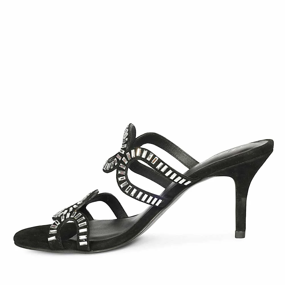 Saint Black Leather Heel - Image 3