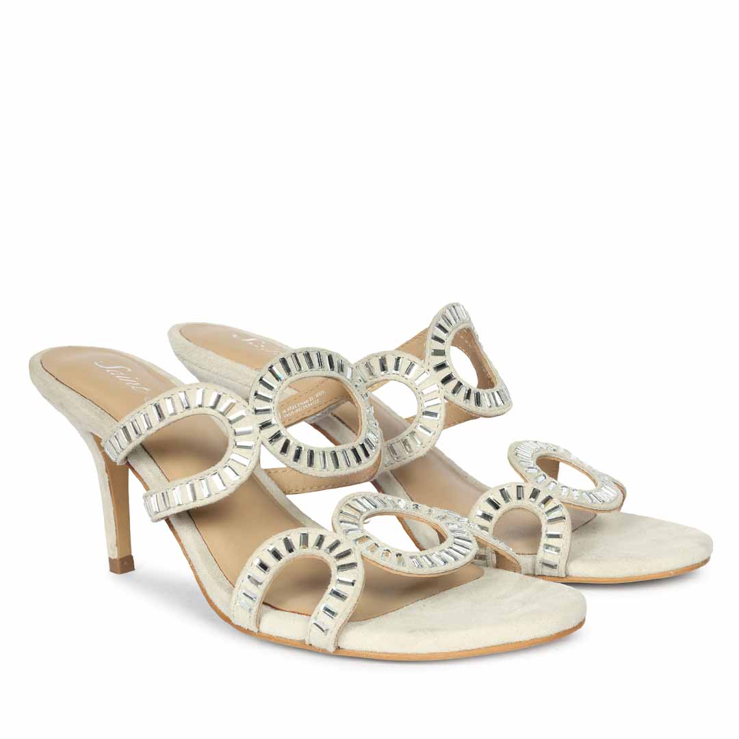 Saint Ivory Leather Heel - Image 3