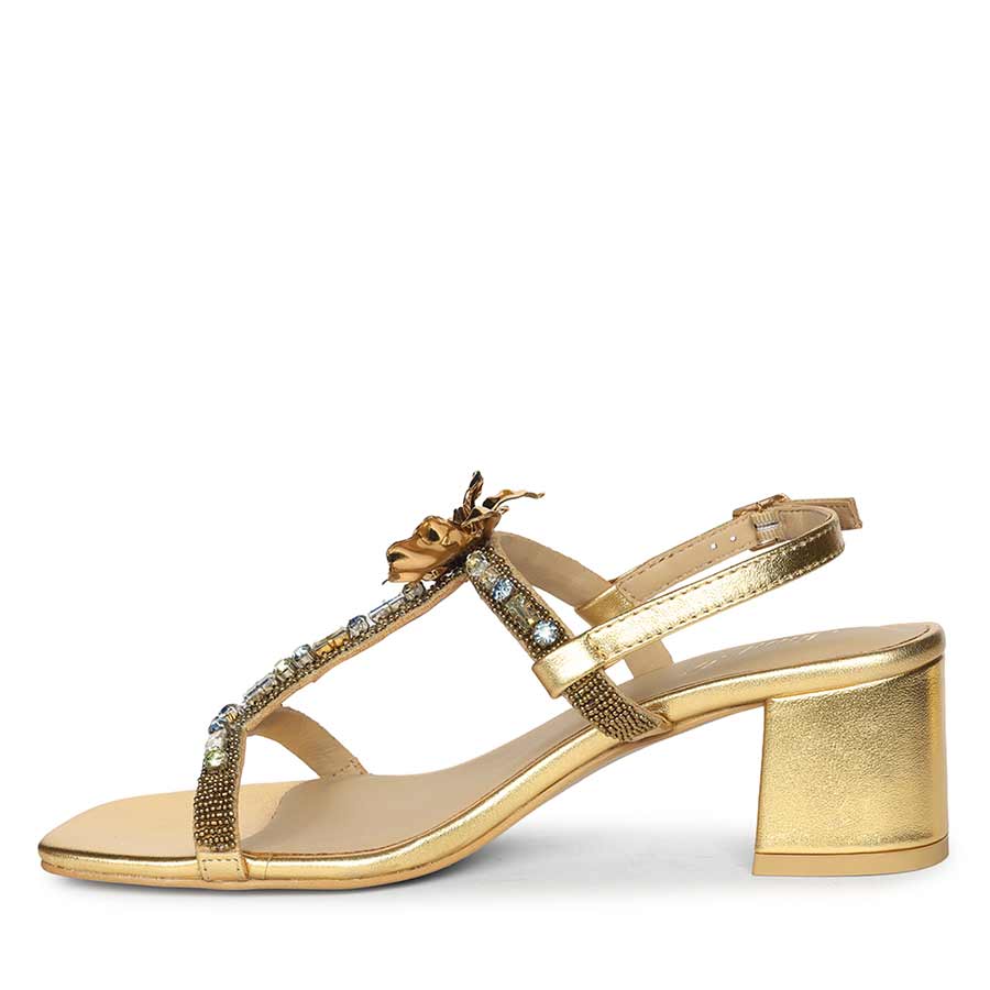 Saint Gold Leather Heel - Image 4