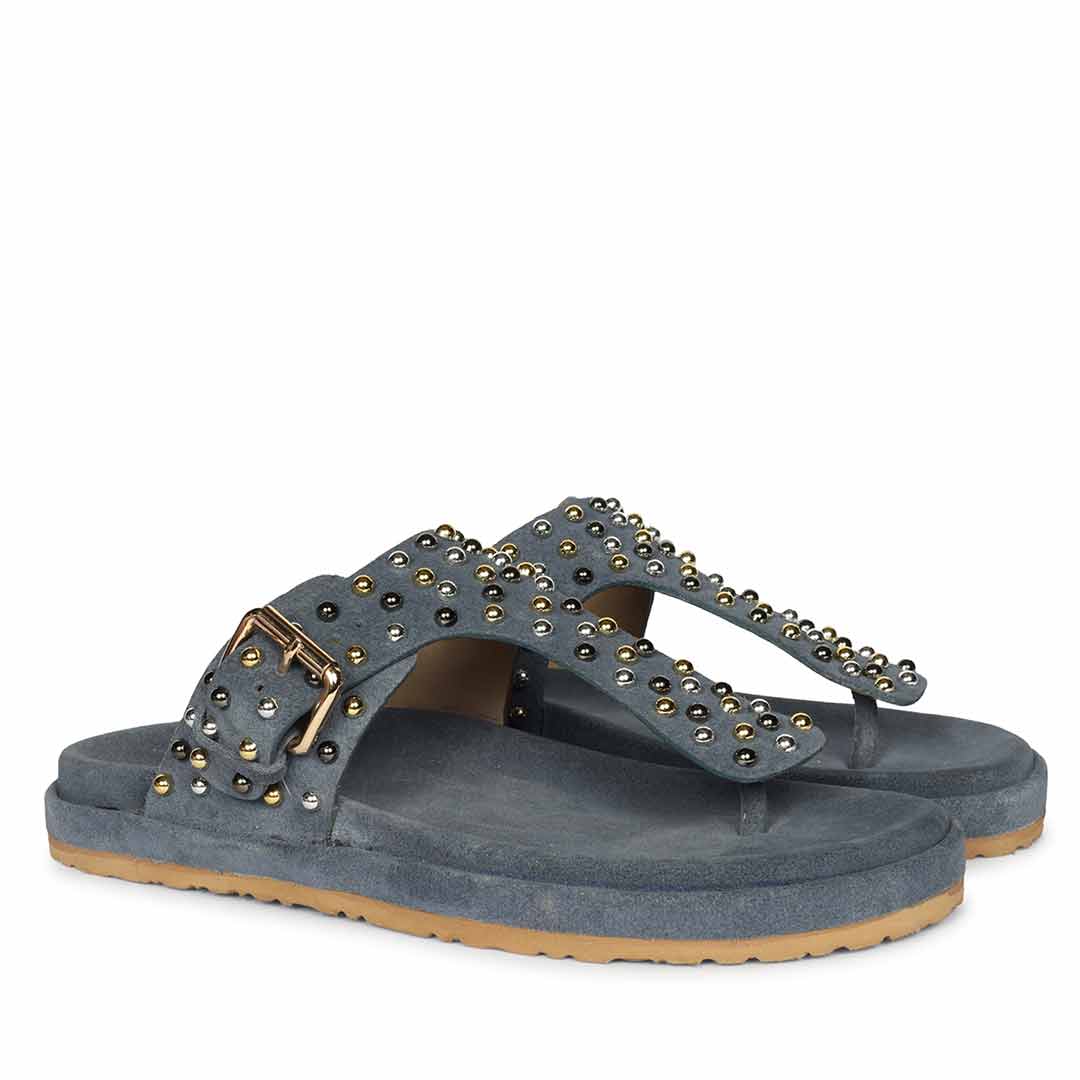 Saint Blue Leather Footbed - Image 2