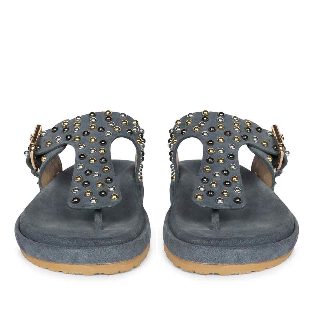 Saint Blue Leather Footbed - Image 4