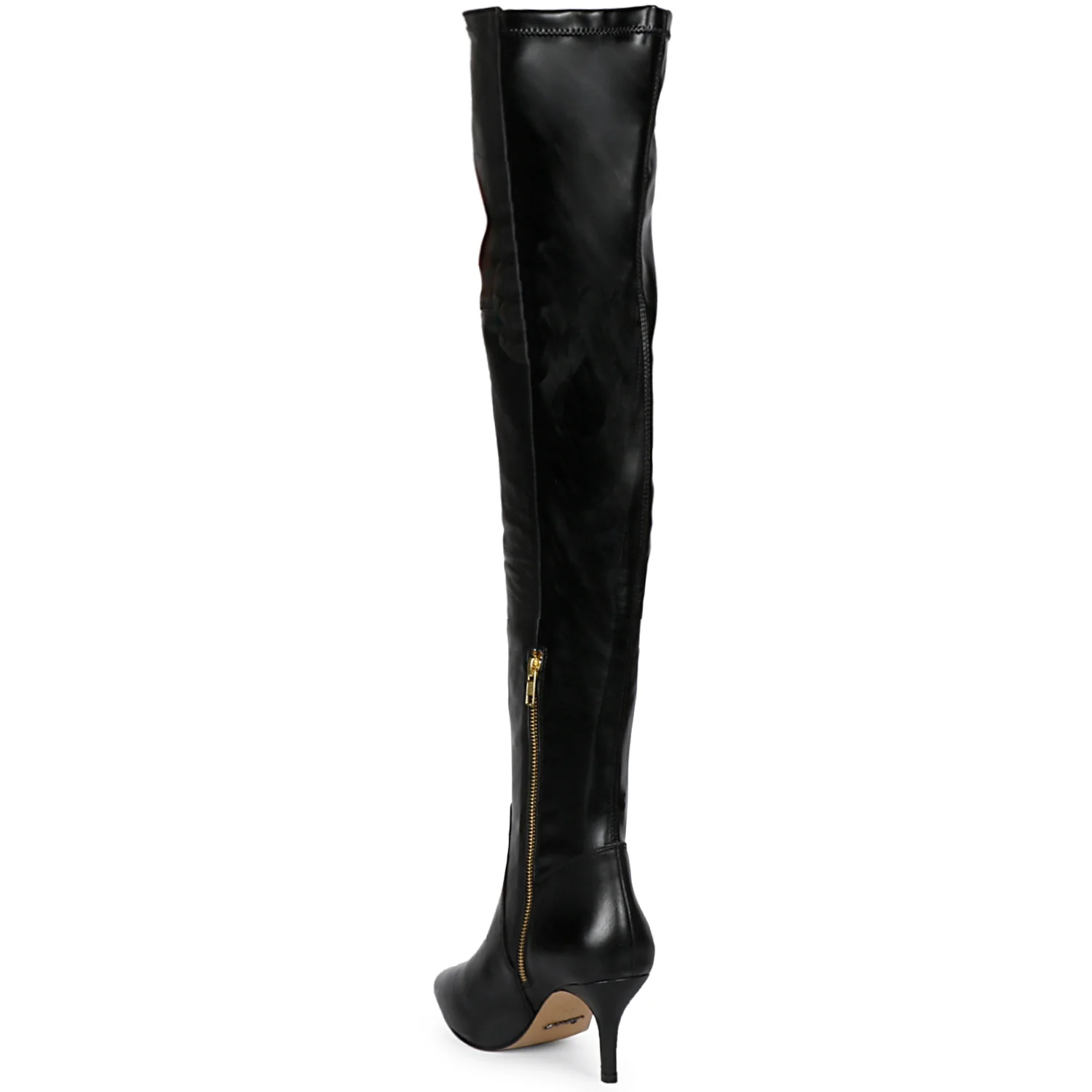 Saint Brigitte Black Stretch Napa Thigh High Boots - Image 6