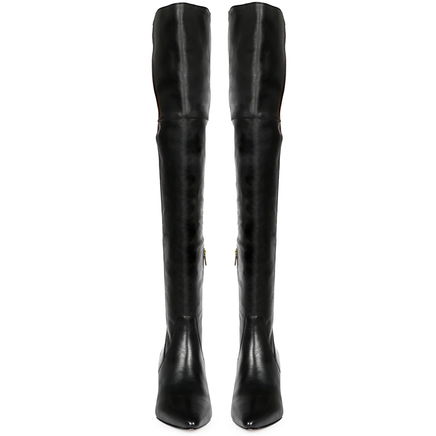 Saint Brigitte Black Stretch Napa Thigh High Boots - Image 8