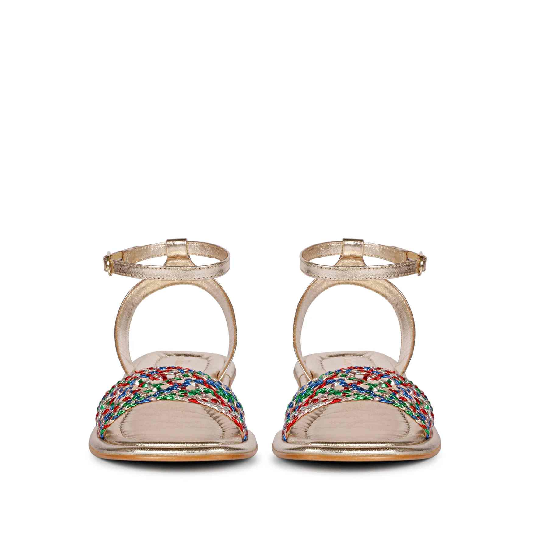 Saint Catalina Multi Leather Flat Sandal - Image 4