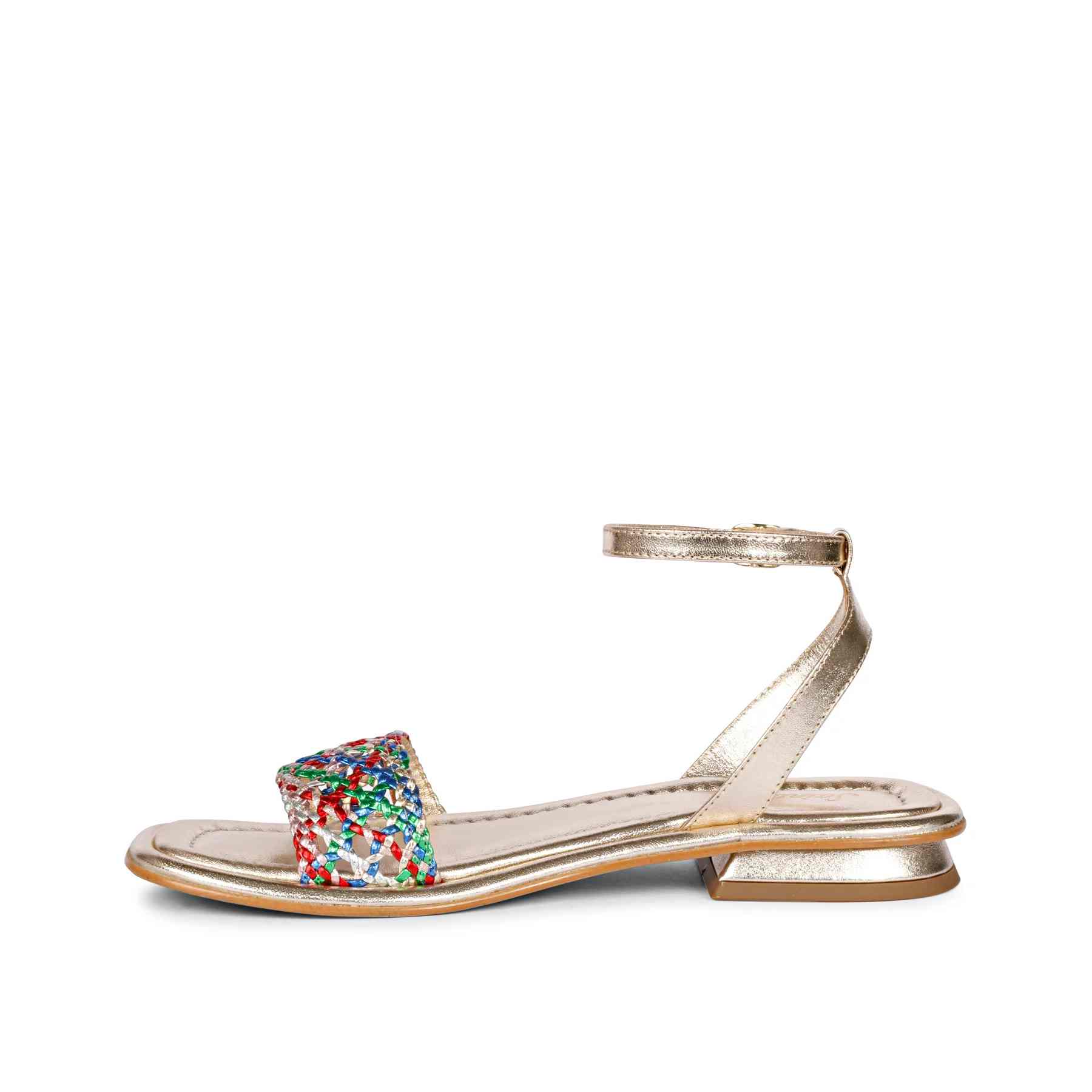 Saint Catalina Multi Leather Flat Sandal - Image 5