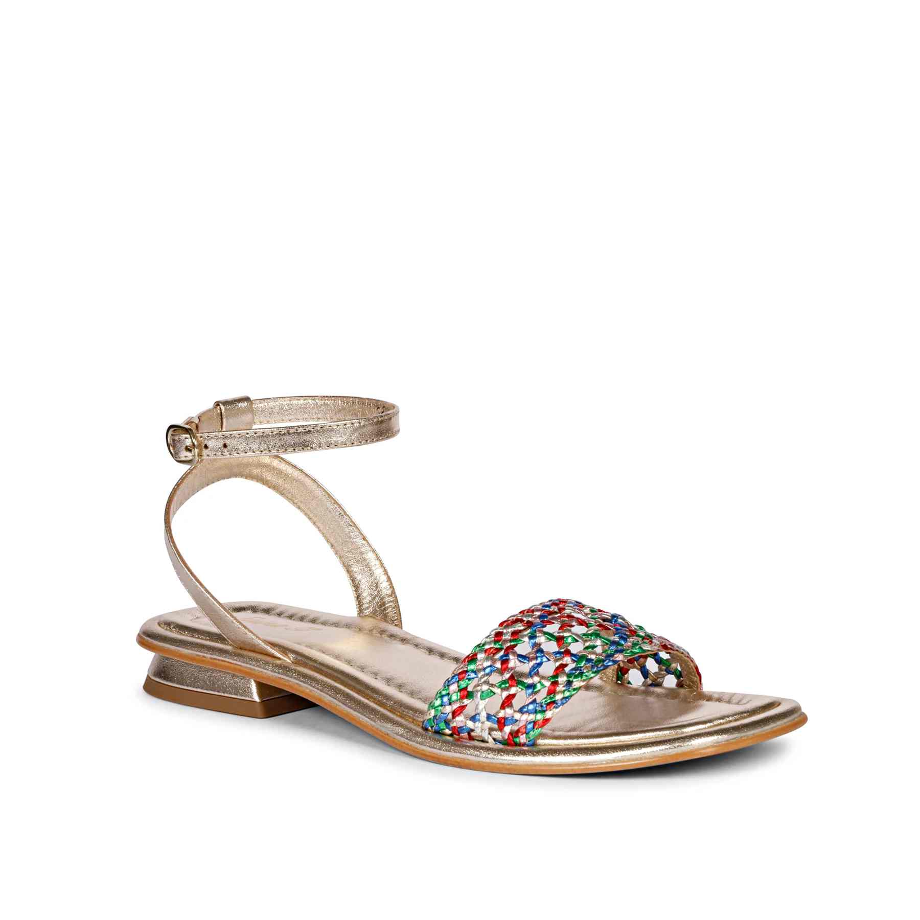 Saint Catalina Multi Leather Flat Sandal - Image 7