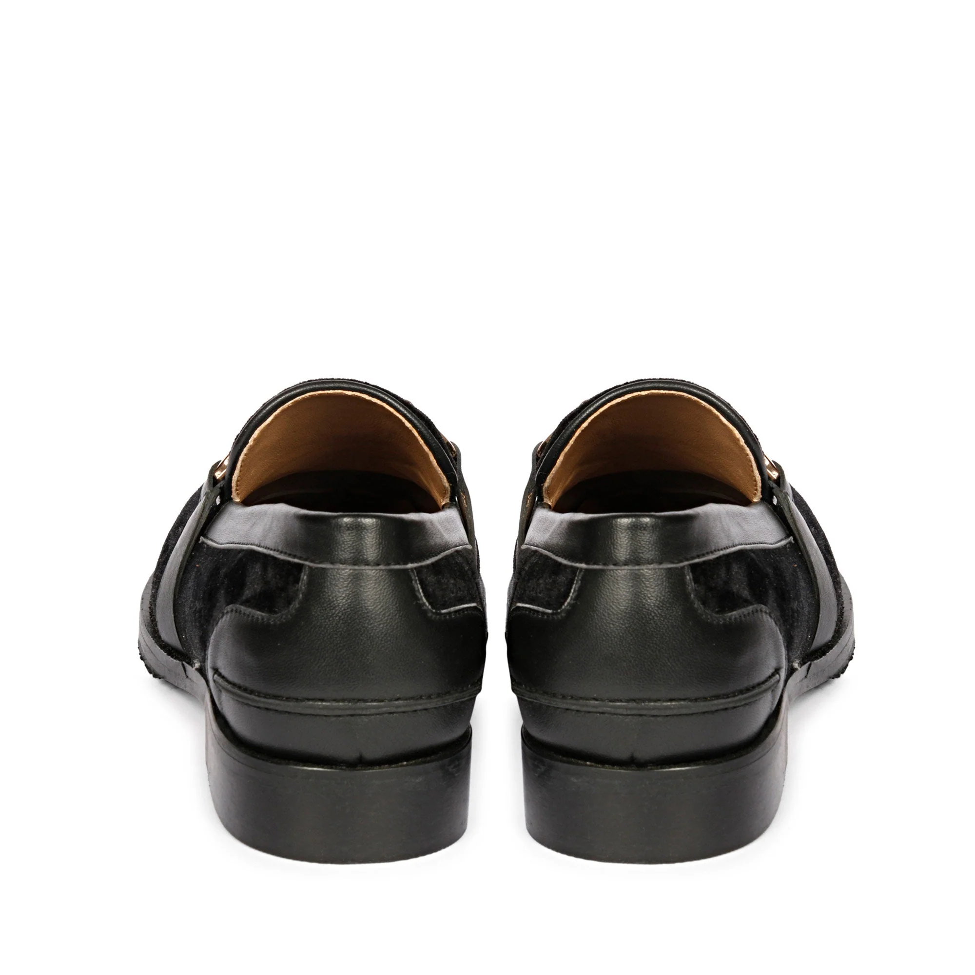 Saint Cinzia Black Velvet Moccasins - Image 6