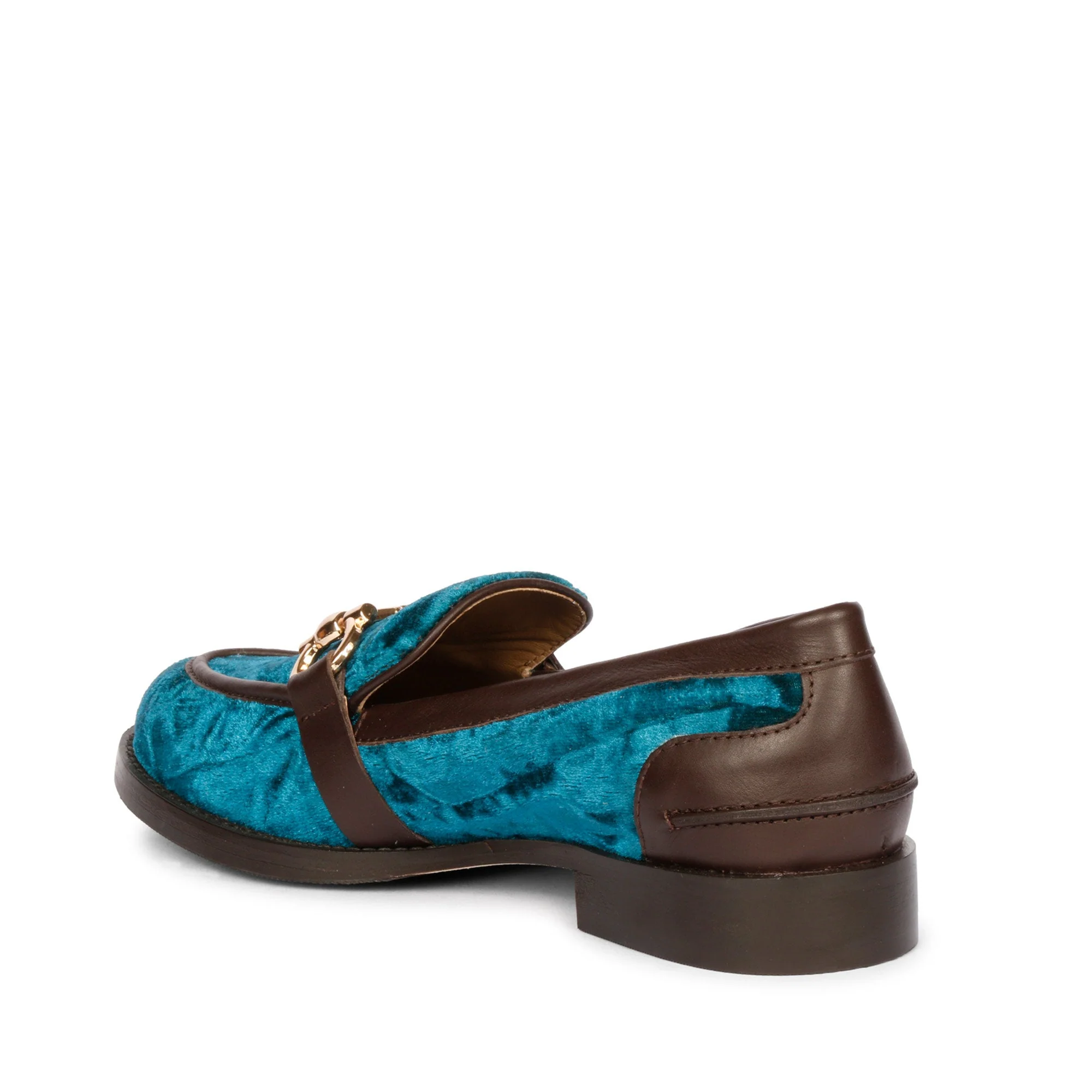Saint Cinzia Green Velvet Moccasins - Image 10