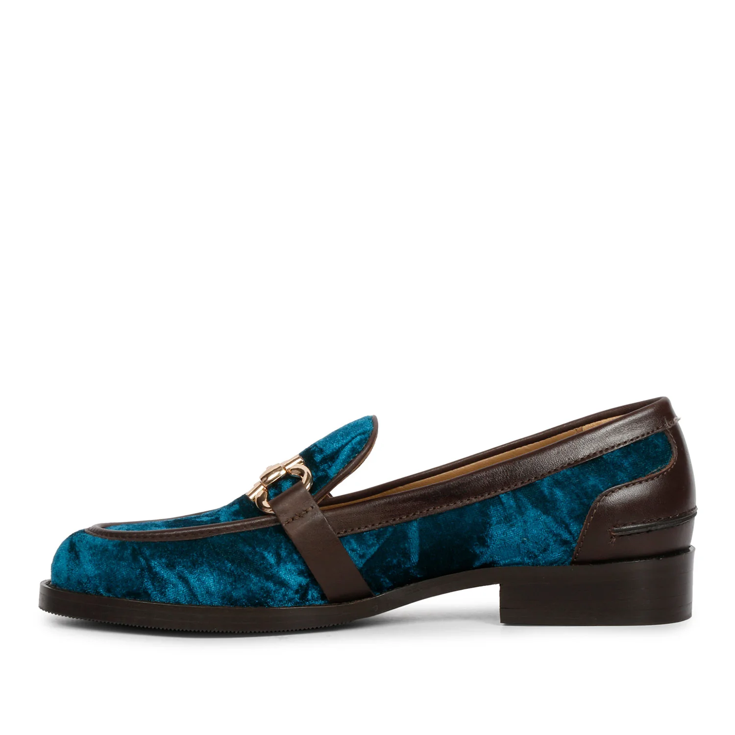 Saint Cinzia Green Velvet Moccasins - Image 4