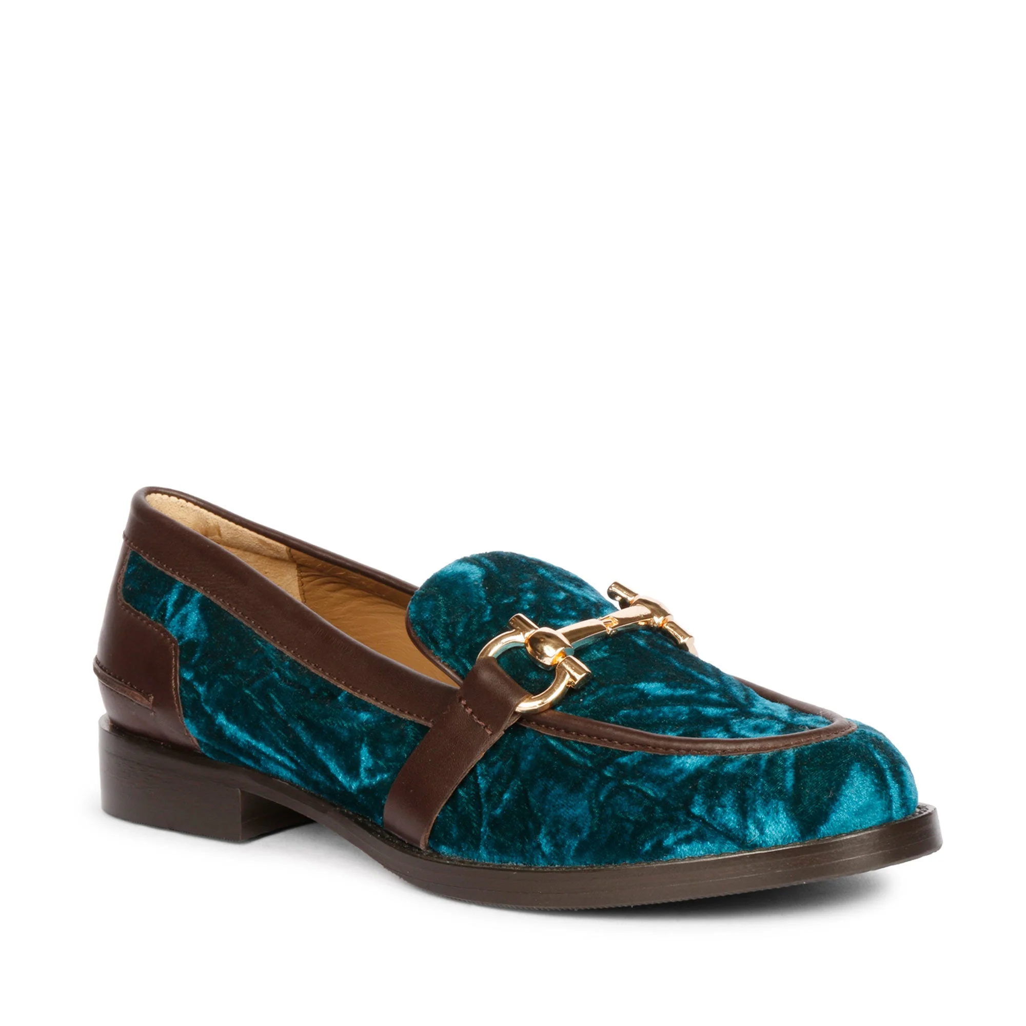 Saint Cinzia Green Velvet Moccasins - Image 9