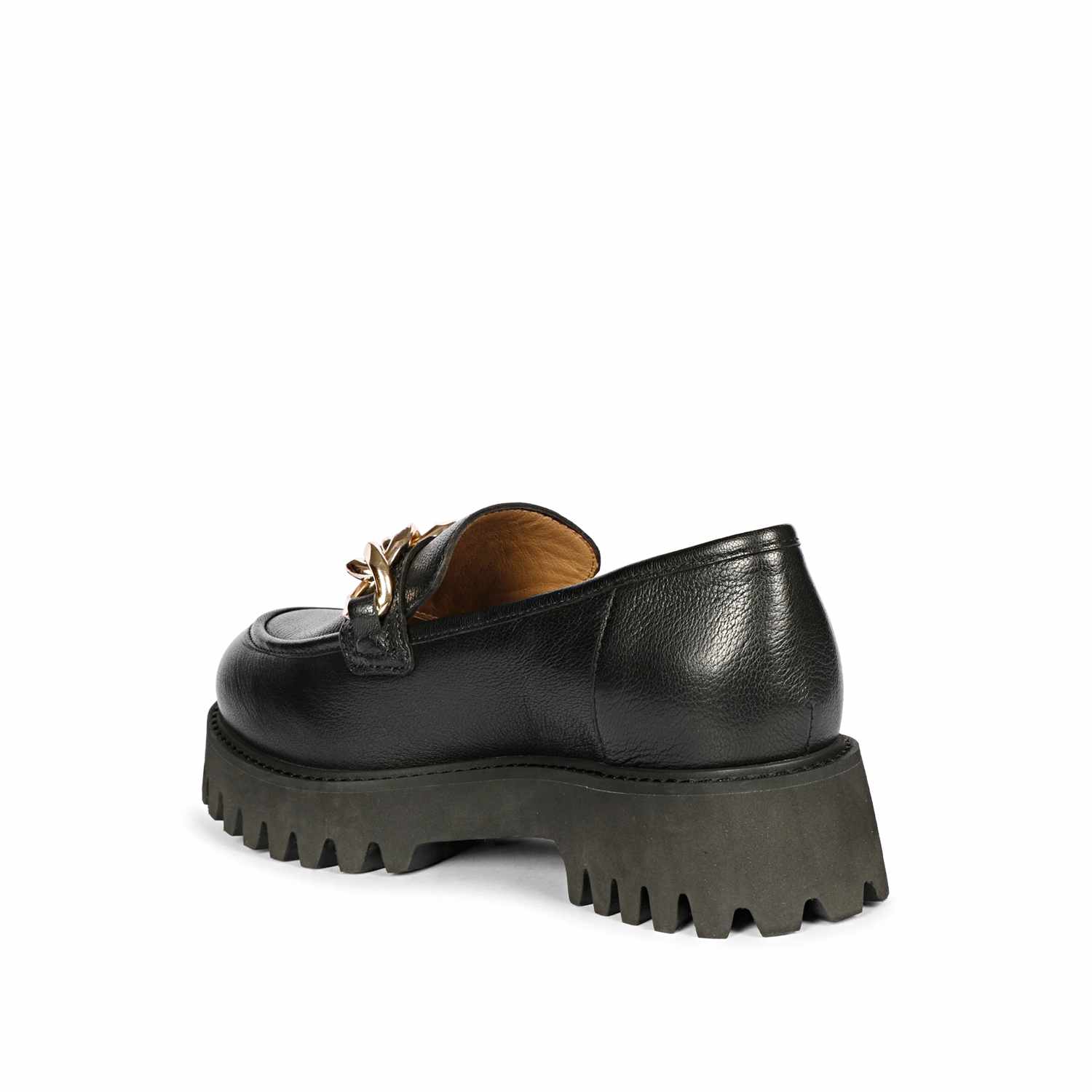 Saint Clara Black Leather Moccasins - Image 7