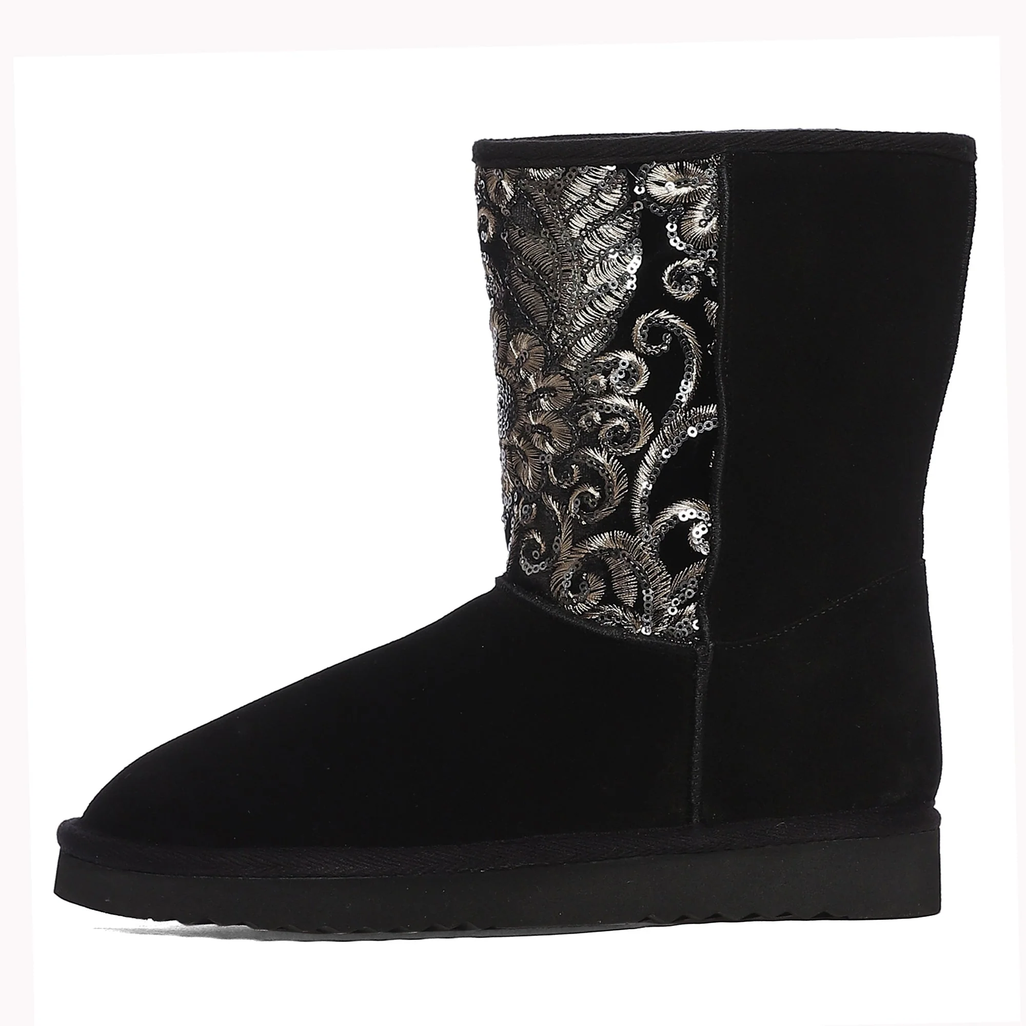 Saint Corah Sequins Black Snug Boots - Image 4
