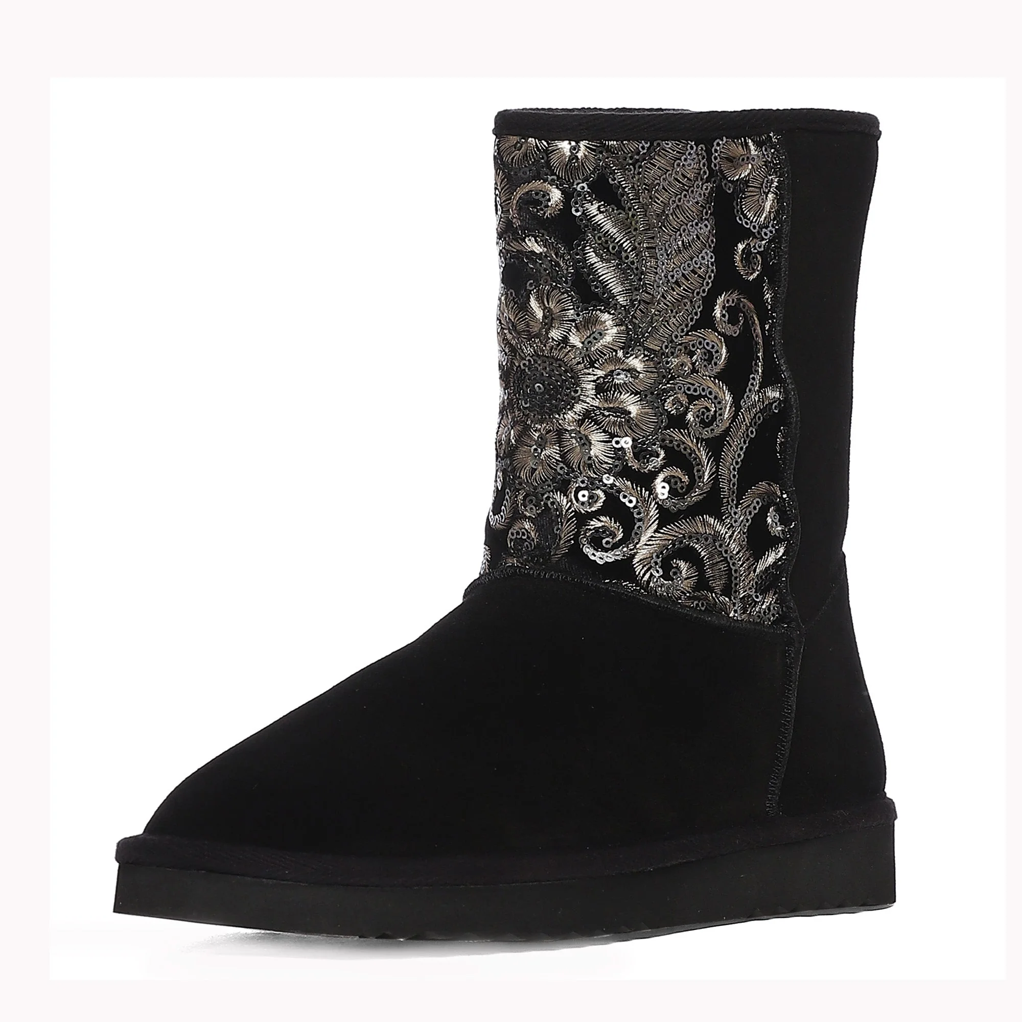 Saint Corah Sequins Black Snug Boots - Image 9