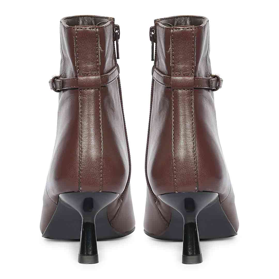 Saint Darcie Buckle Decor Napa Ankle Boots - Image 5