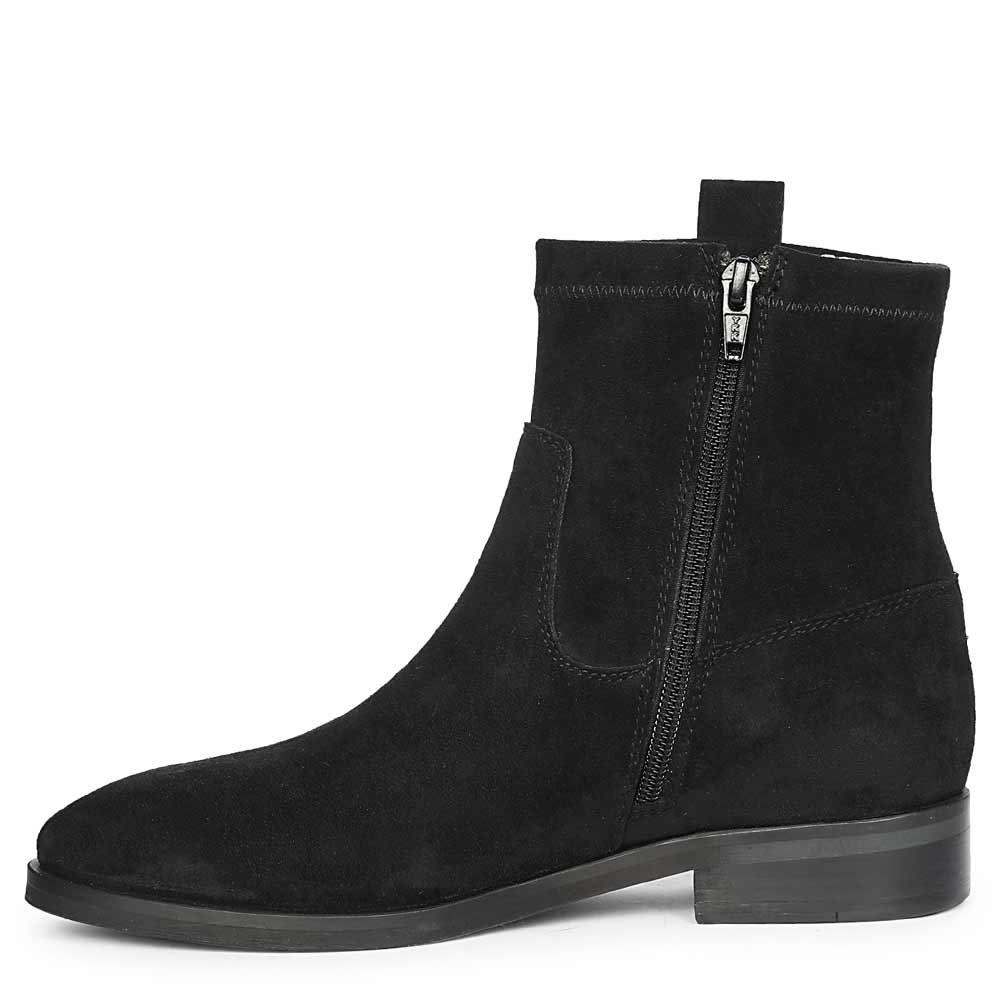 Saint Darcie Eyelets Black Suede Leather Ankle Boots - Image 3