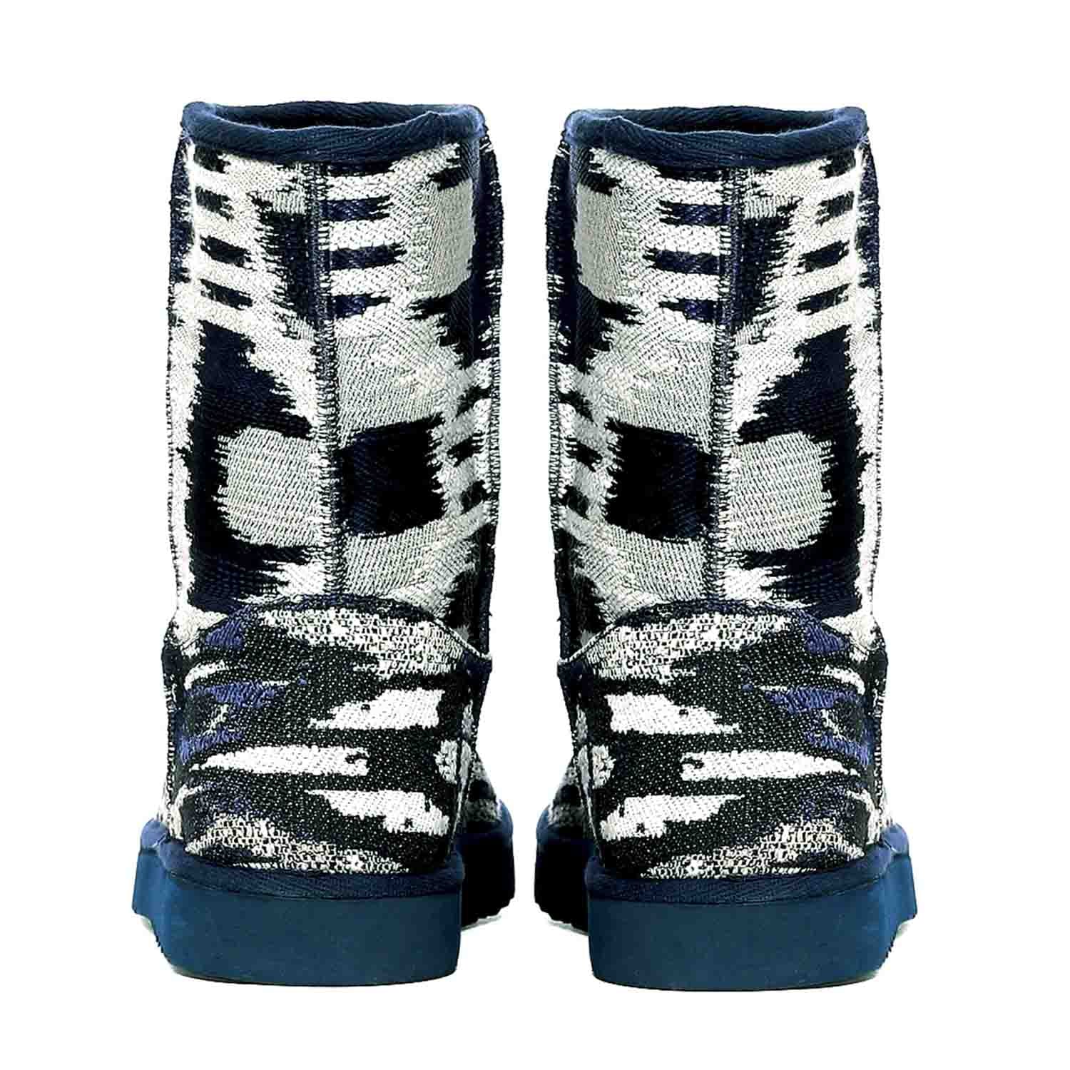 Saint Dorothea Hand Embroidered Italian Fabric Snug Boots - Image 6