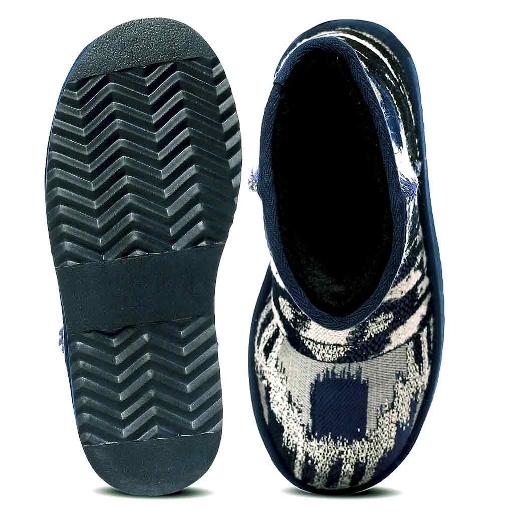 Saint Dorothea Hand Embroidered Italian Fabric Snug Boots - Image 7