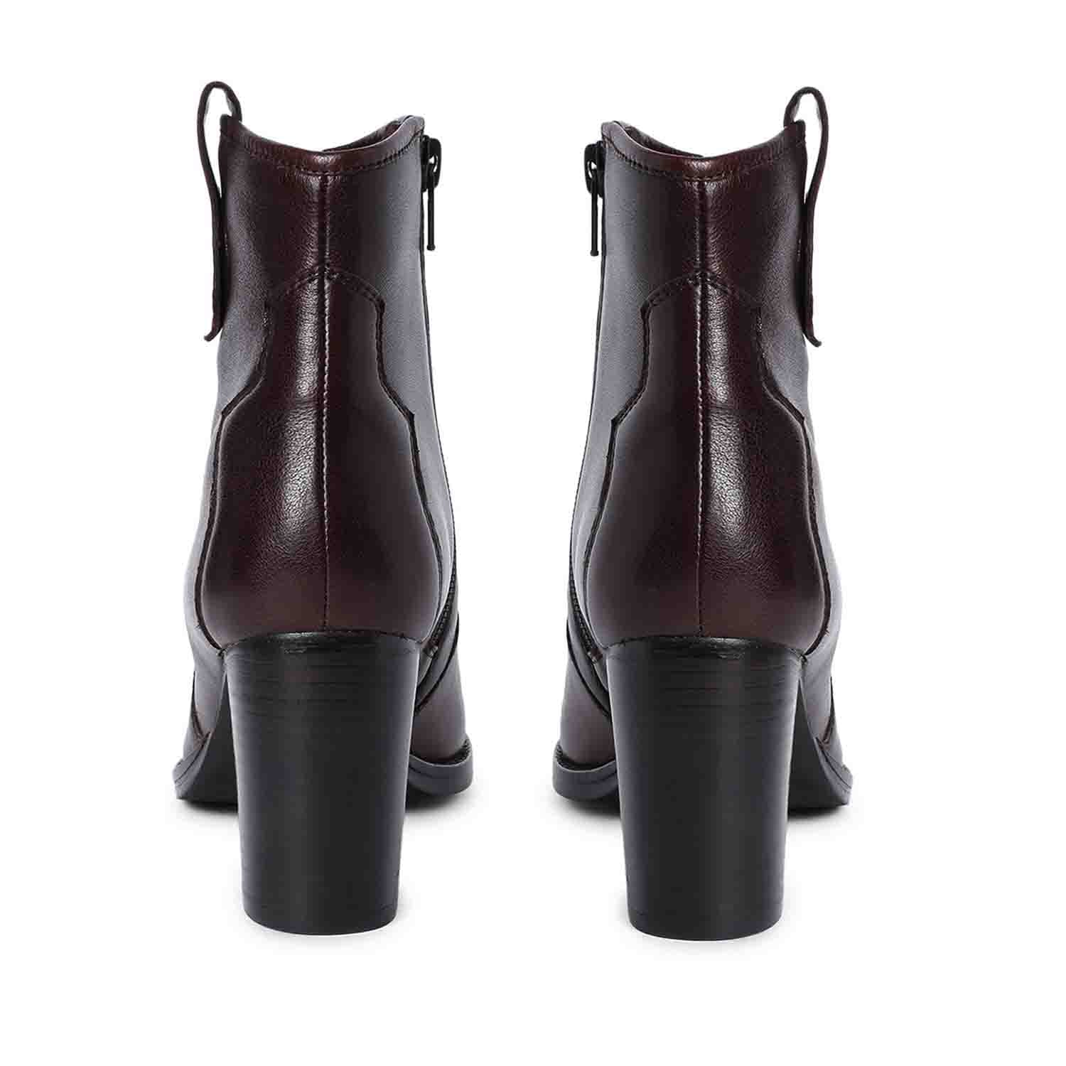 Saint Dorothy Brown Leather Ankle Boots - Image 6