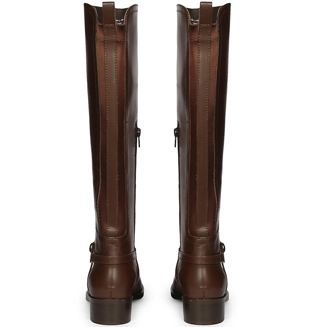 Saint Drusilla Brown Leather Knee High Boots - Image 4