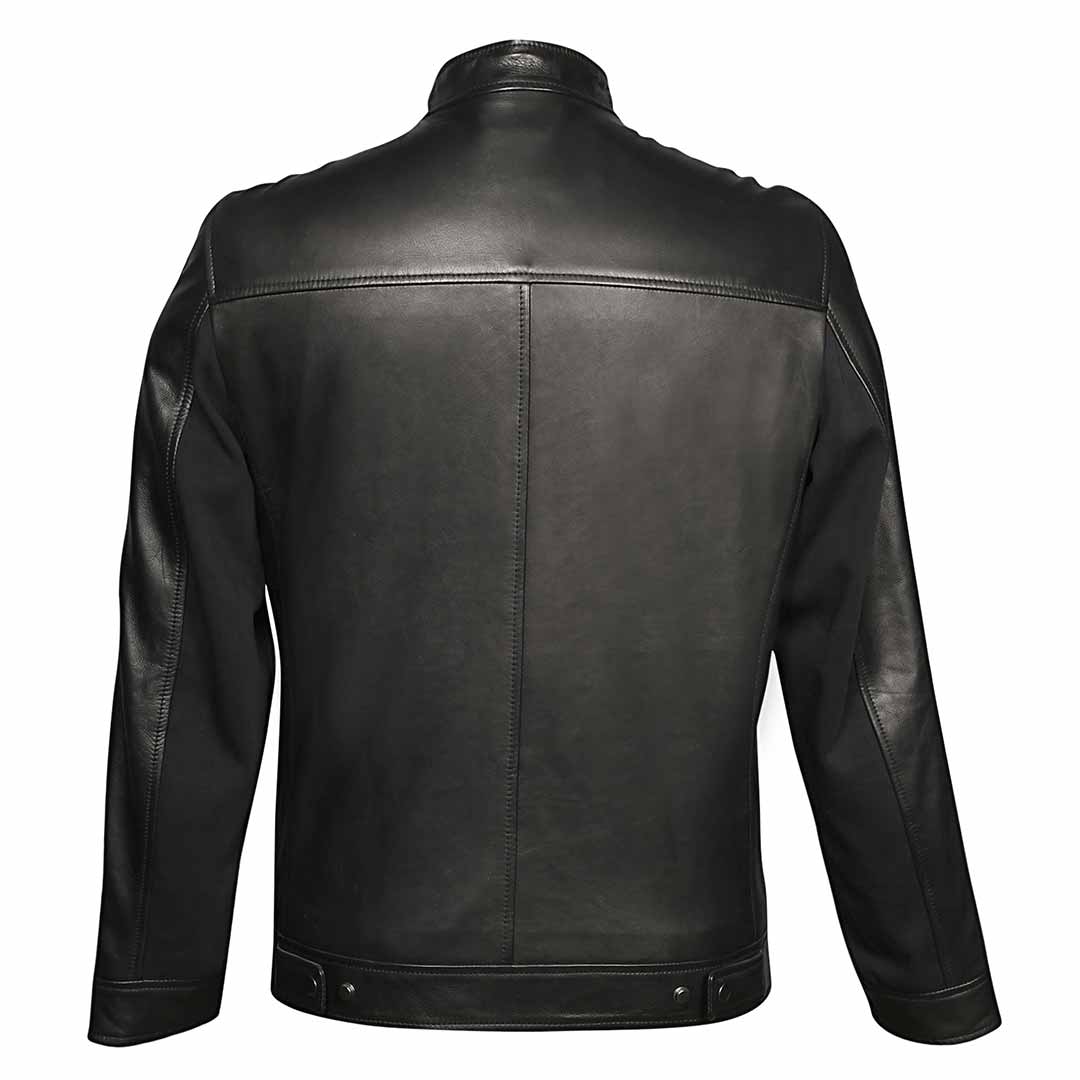 Saint Edoardo Studded Black Leather Men's Jackets - Image 5