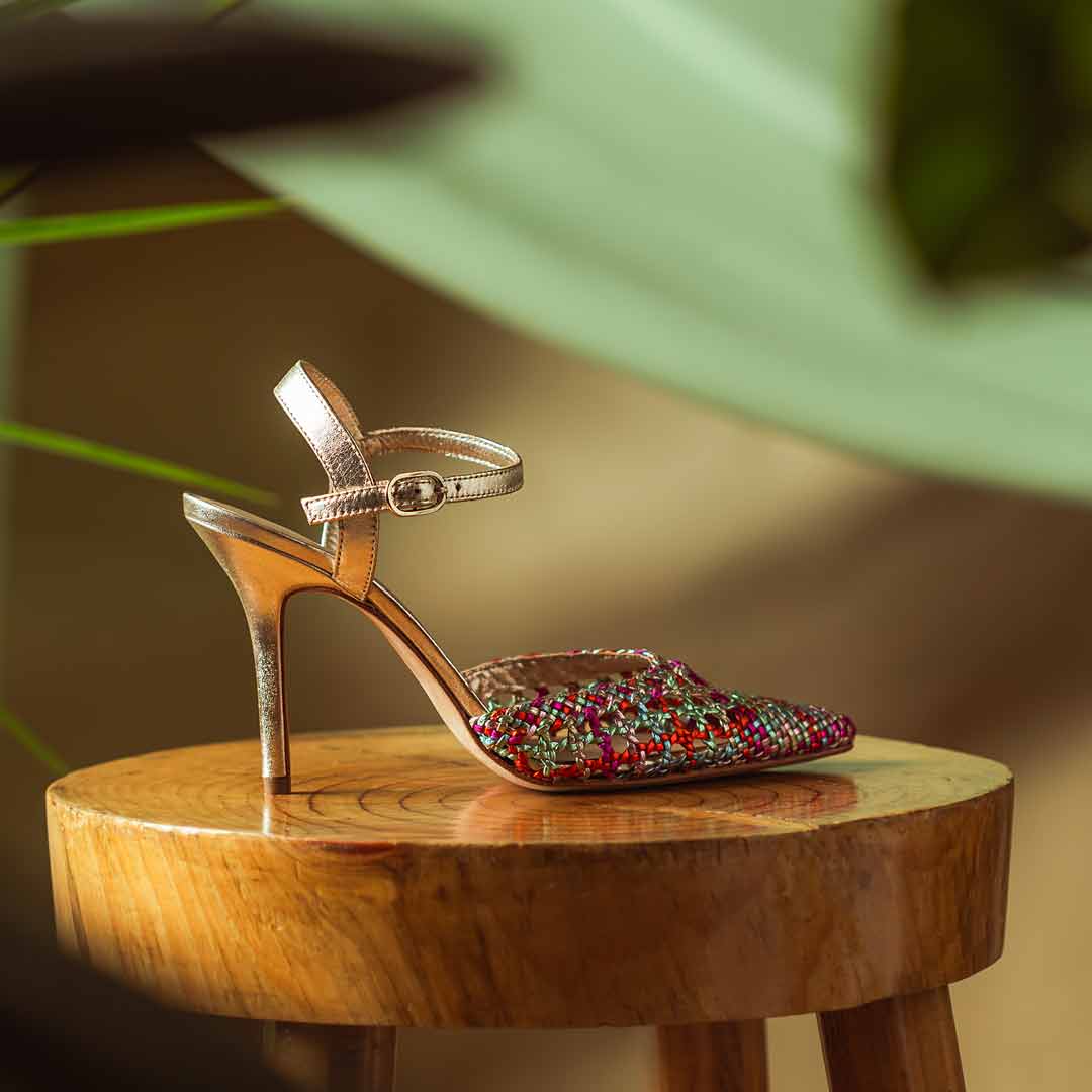 Saint Elio Multi Hand Woven Leather Pumps - Image 2