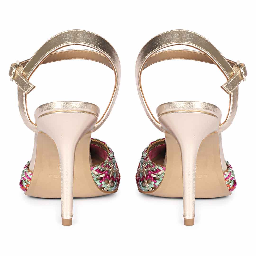 Saint Elio Multi Hand Woven Leather Pumps - Image 5