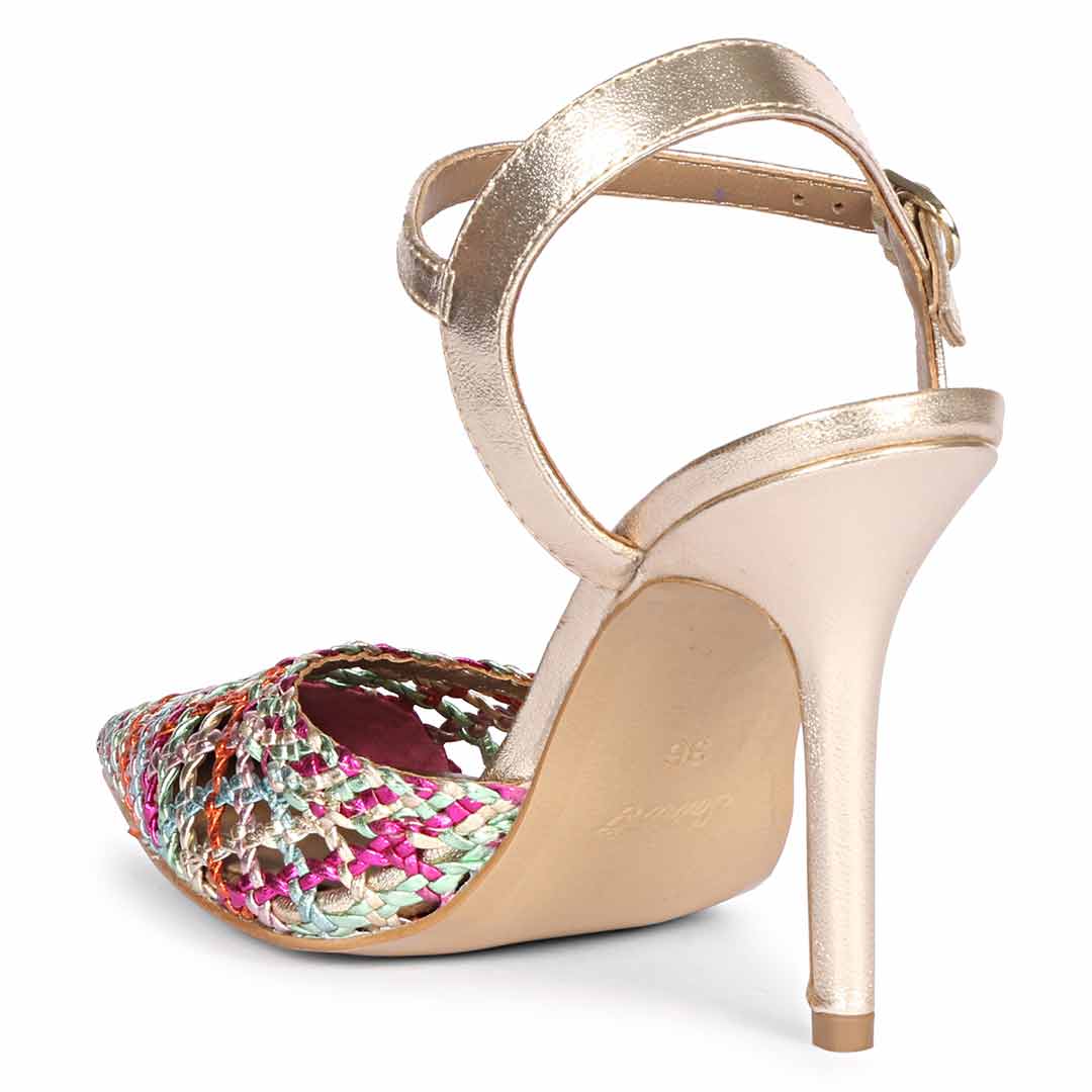 Saint Elio Multi Hand Woven Leather Pumps - Image 7